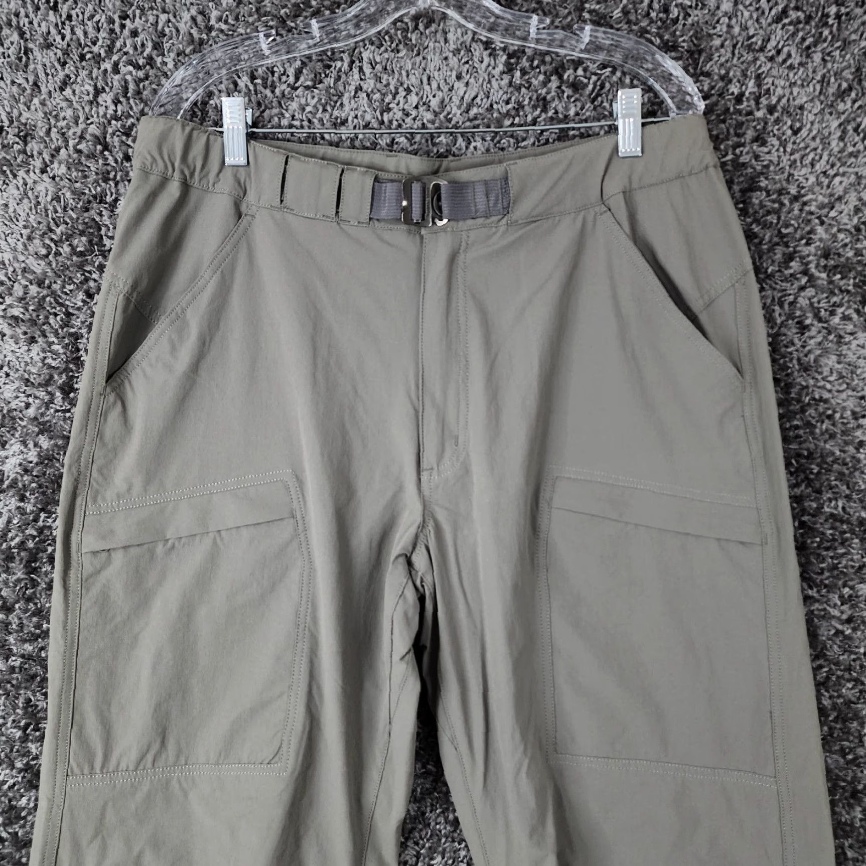 Vintage Free Soldier Pants Mens 36x32 Gray/Muted Green Belted Tactical Straight Size US 36 / EU 52 - 2 Thumbnail