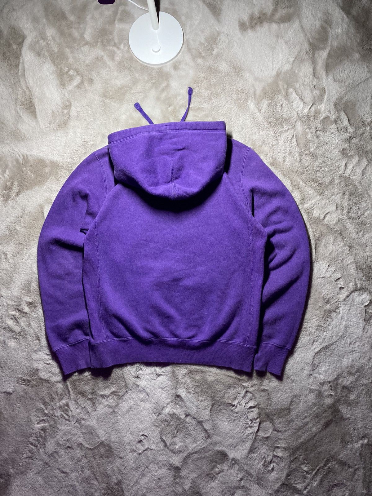 Nike × Vintage Vintage Nike Purple Corner Swoosh Hoodie Mini Logo Sun Faded Size US S / EU 44-46 / 1 - 3 Thumbnail
