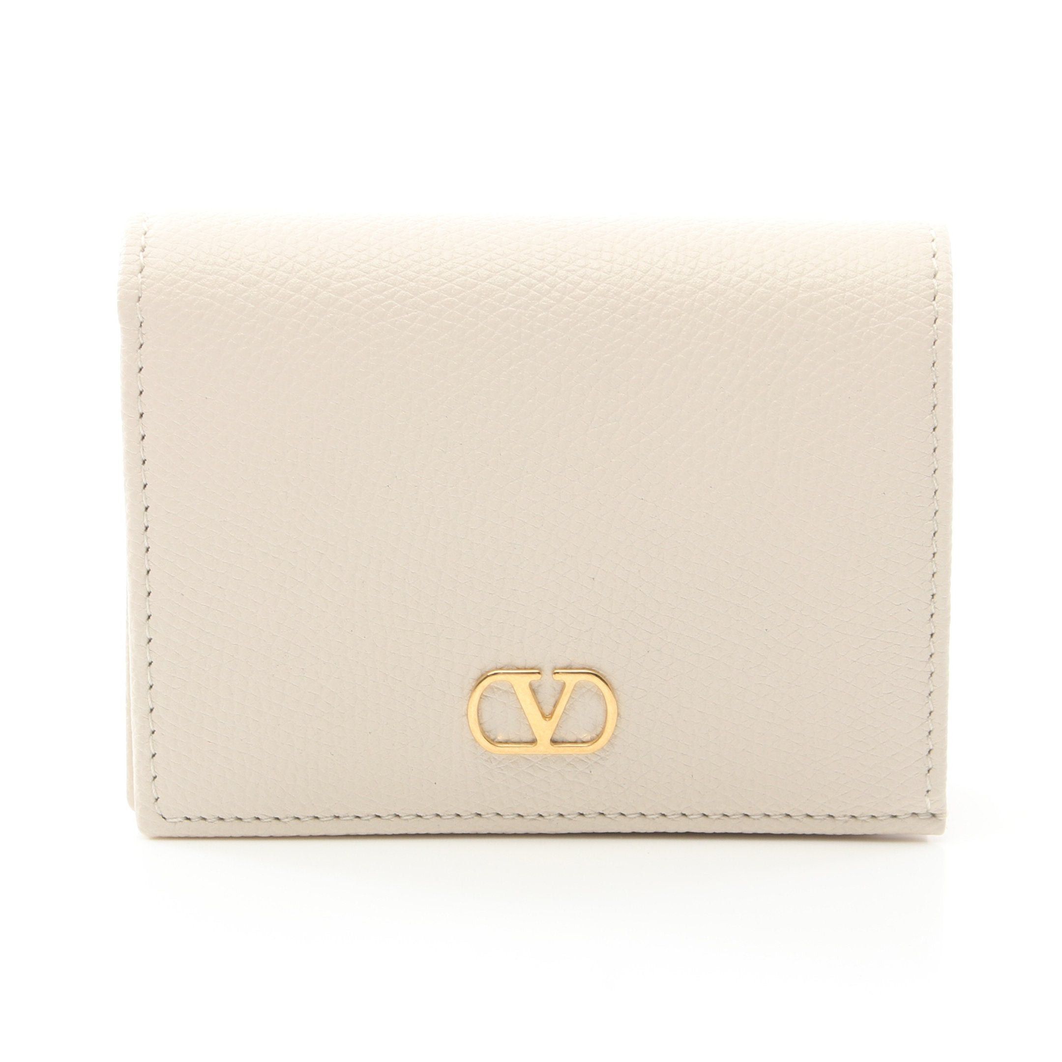 Valentino Valentino Bi-Fold Wallet Leather Off White Size ONE SIZE - 1 Thumbnail