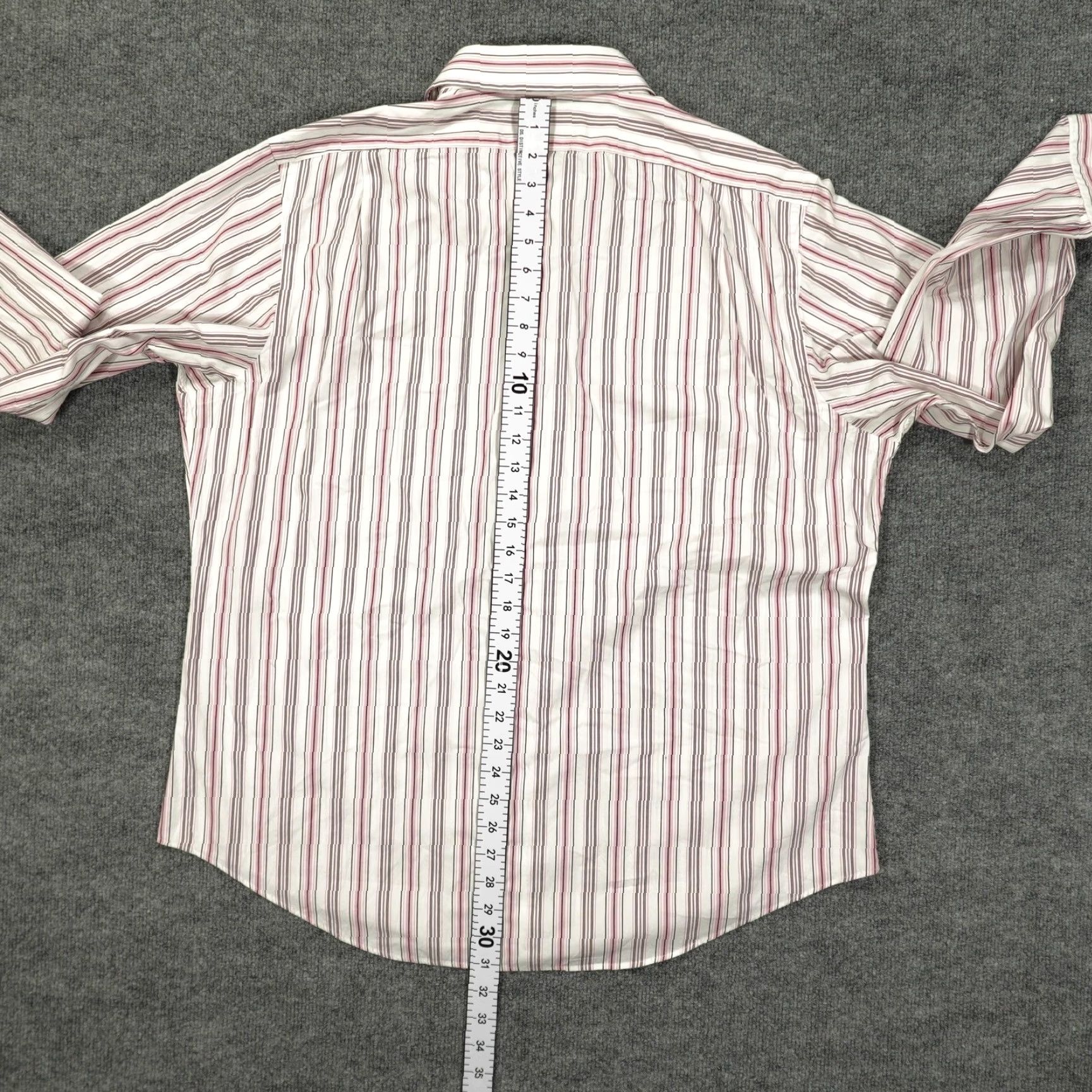 Polo Ralph Lauren Polo Ralph Lauren Button Down Shirt Mens 17.5 36/37 Pink White Striped Curham Shirt Mens Regular Medical? Size US XXL / EU 58 / 5 - 7 Thumbnail