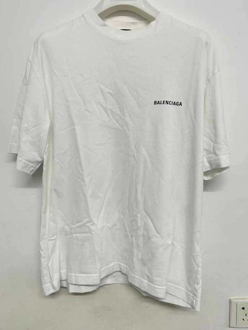 Balenciaga Balenciaga Embroidered logo front and back short sleeve be Size US S / EU 44-46 / 1 - 1 Thumbnail