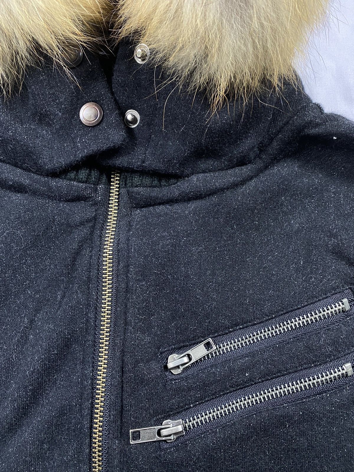 Hysteric Glamour Japanese Black Number Authentic Zip Fur Hoodie ifsix style Size US L / EU 52-54 / 3 - 5 Thumbnail