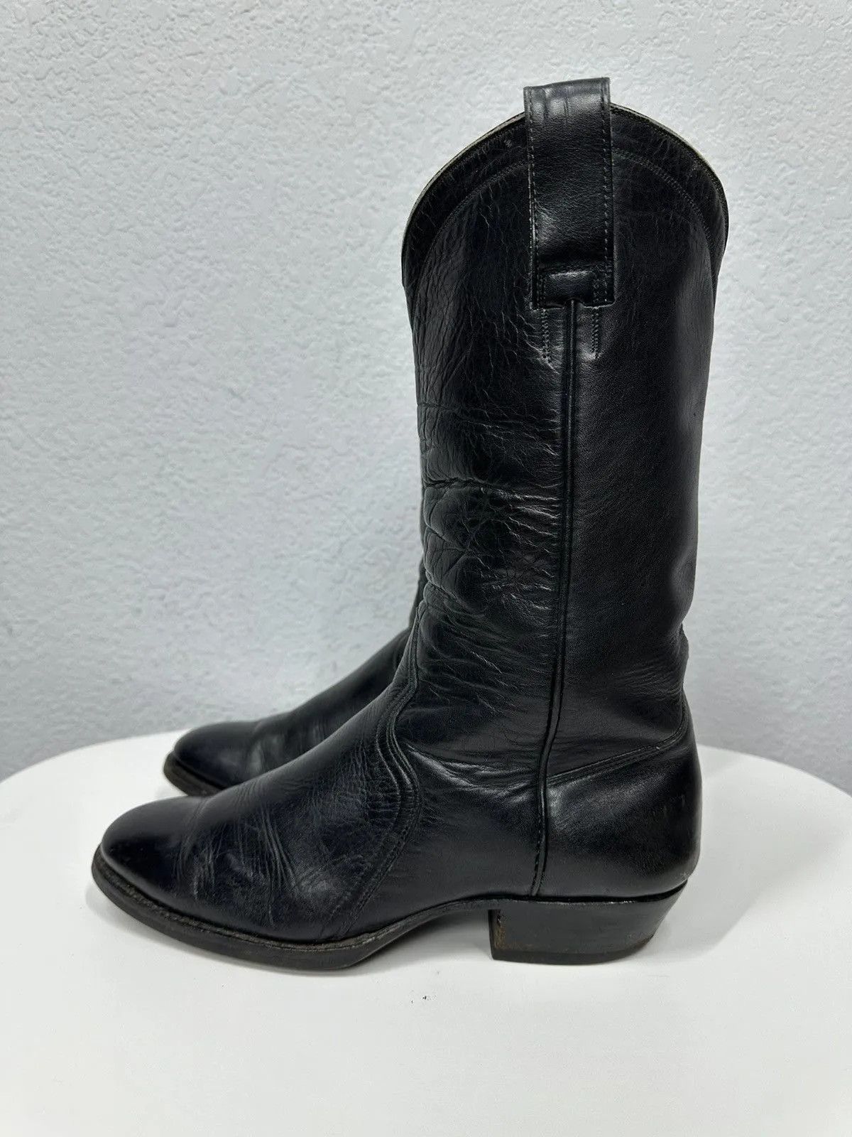 Hedi Slimane Vintage High Heels Leather Boots Knee Y2k Avantgarde Rare Size US 9 / IT 39 - 3 Thumbnail