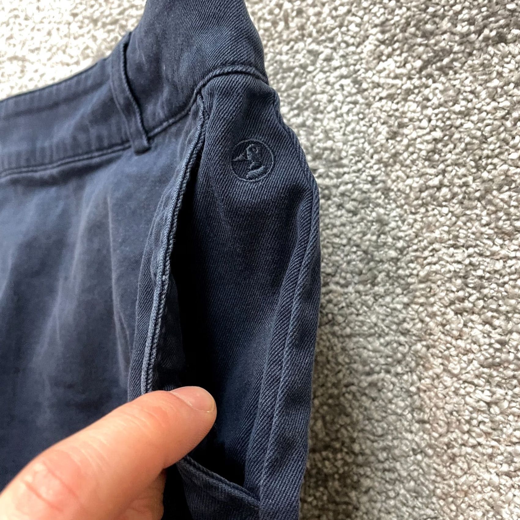 Vintage Duck Head Chino Shorts Womens 16 Navy Blue Cotton Solid Casual Pockets 12" Combo Size 25" / US 0 / IT 36 - 7 Thumbnail