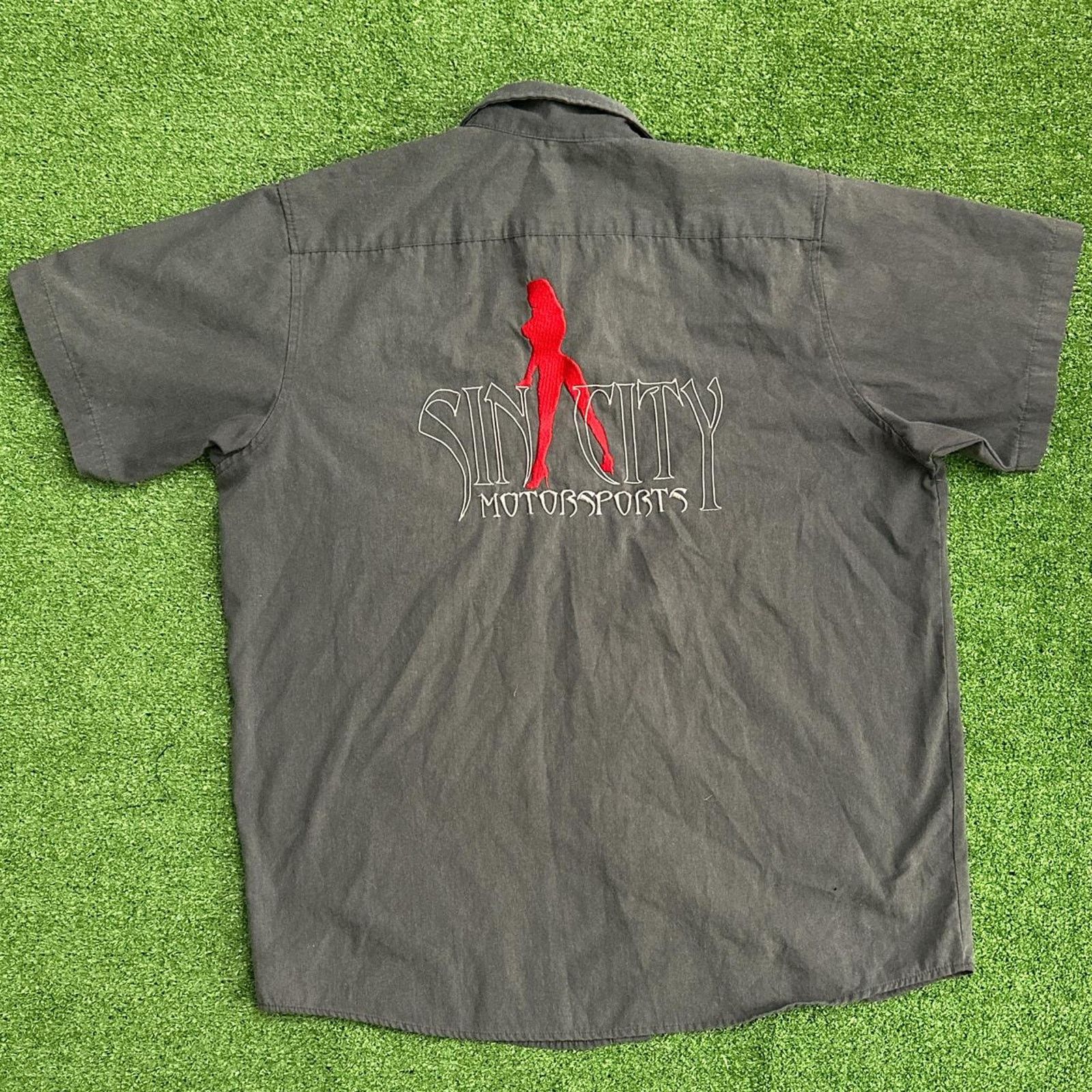 Other Sin City Motorsports Embroidered Button-Up Shirt Size US L / EU 52-54 / 3 - 5 Thumbnail