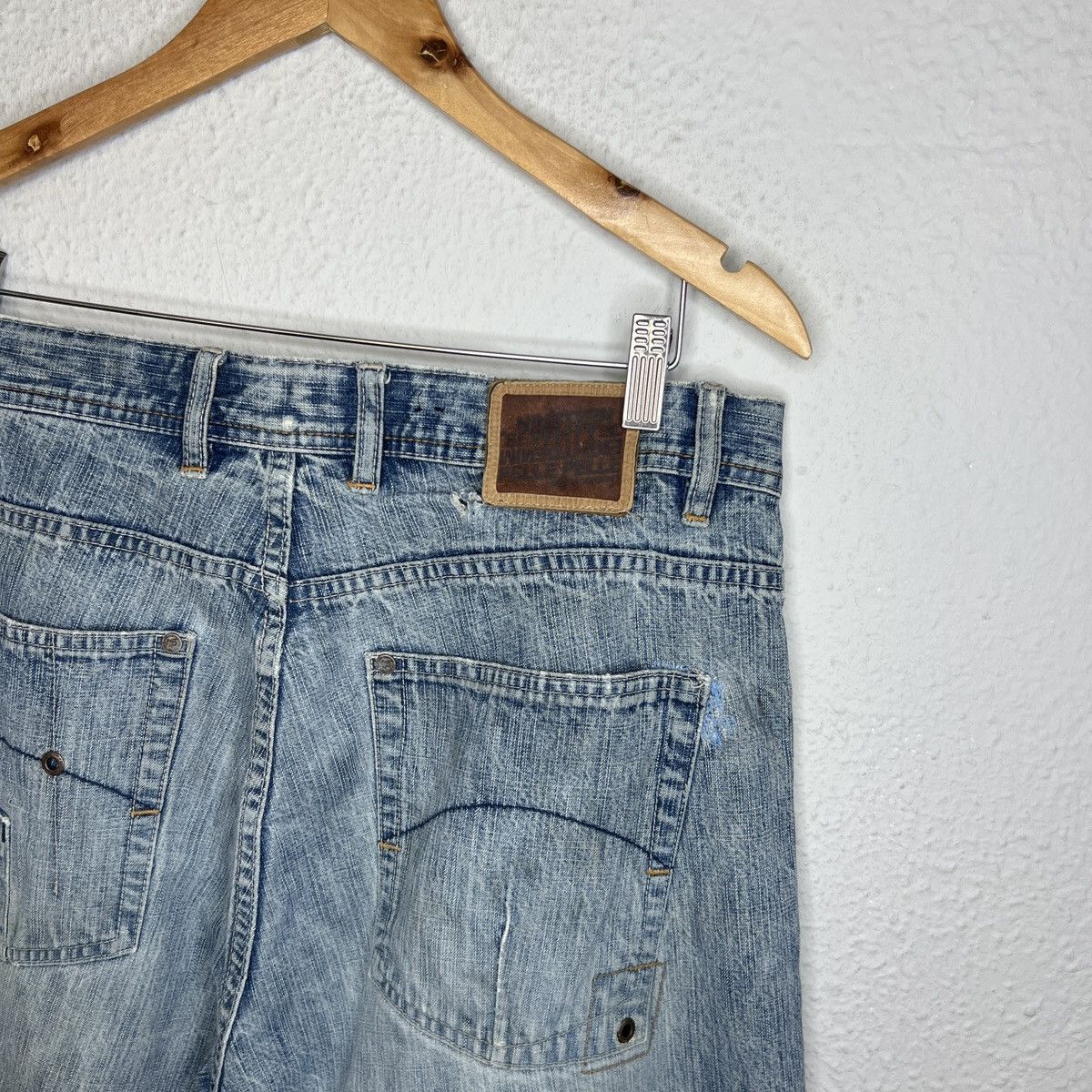 Pelle Pelle × Vintage Patchwork Hip Hop Skateboards Baggy Jeans Pants Trousers Size US 34 / EU 50 - 9 Thumbnail