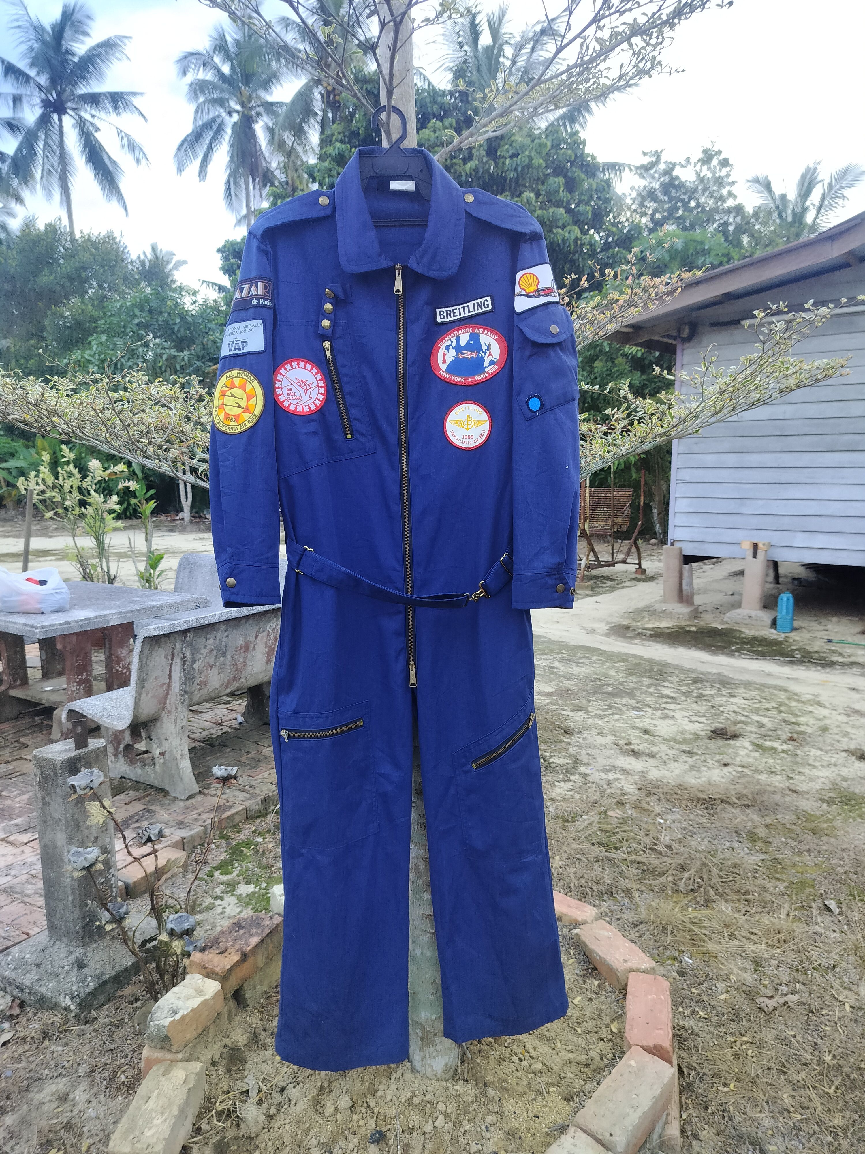 Vintage Vintage 1985 Breitling Transatlantic Air Rally Coverall Size M / US 6-8 / IT 42-44 - 1 Thumbnail