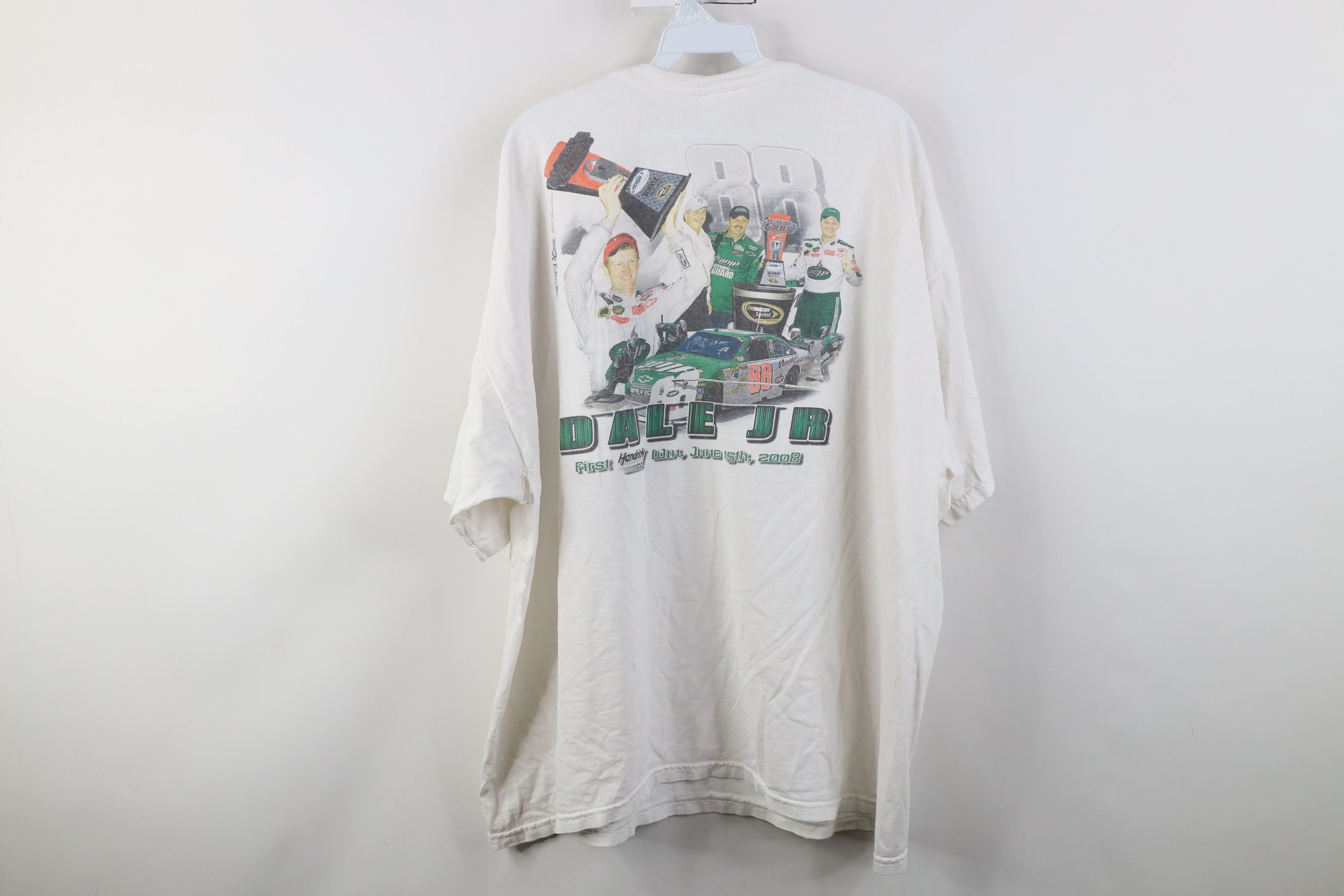 Vintage Vintage Y2K NASCAR Earnhardt Jr Amp Energy T-Shirt White Size US XXL / EU 58 / 5 - 15 Thumbnail