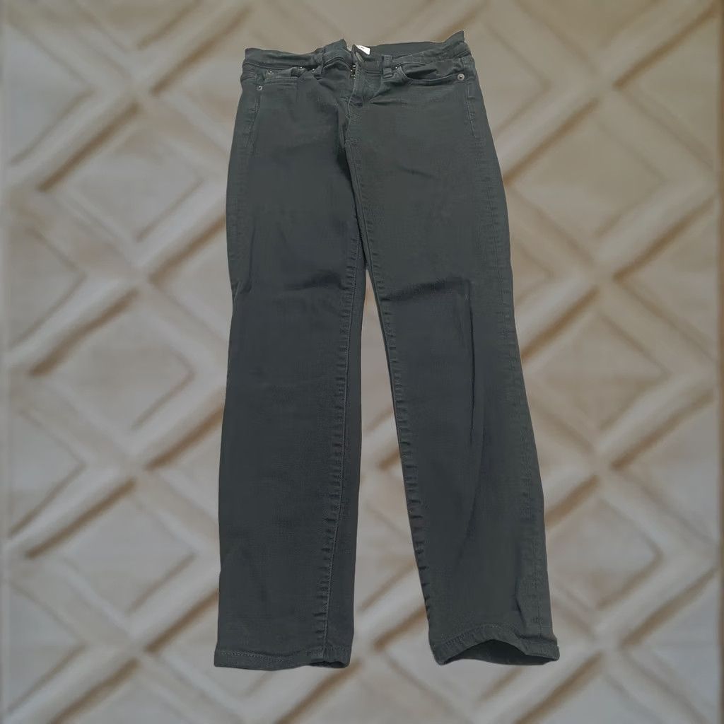J.Crew J.CREW Jeans Womens Black Skinny Toothpick Stretch Casual 26 Low Rise 26x26 Denim Size 26" / US 2 / IT 38 - 1 Thumbnail