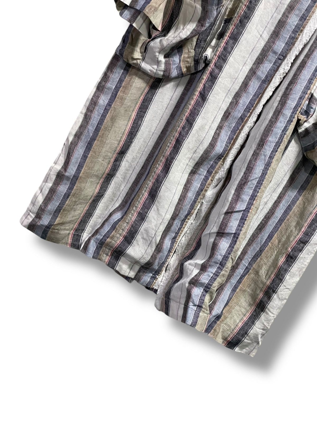 Japanese Brand × Vintage ANGELINA FROM AMU Brand Striped Long Outerwear (114) Size M / US 6-8 / IT 42-44 - 4 Thumbnail
