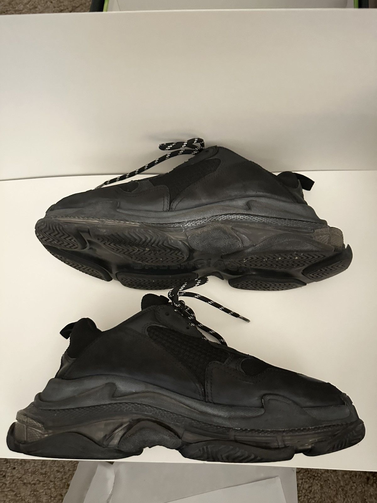 Balenciaga Balenciaga Triple S (Black Clear Sole) Size US 10 / EU 43 - 4 Thumbnail