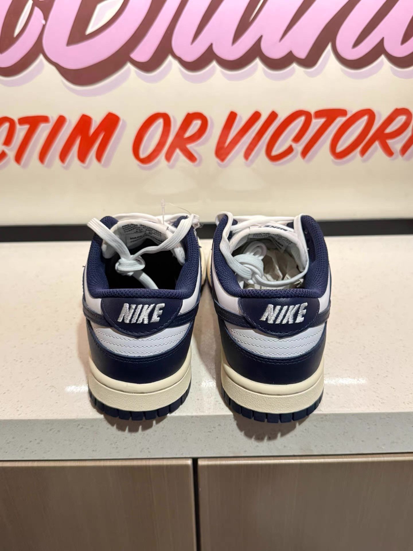 Nike Nike Dunk "Midnight Navy and White"sneakers, Ｑ20 Size US 7.5 / IT 37.5 - 7 Thumbnail