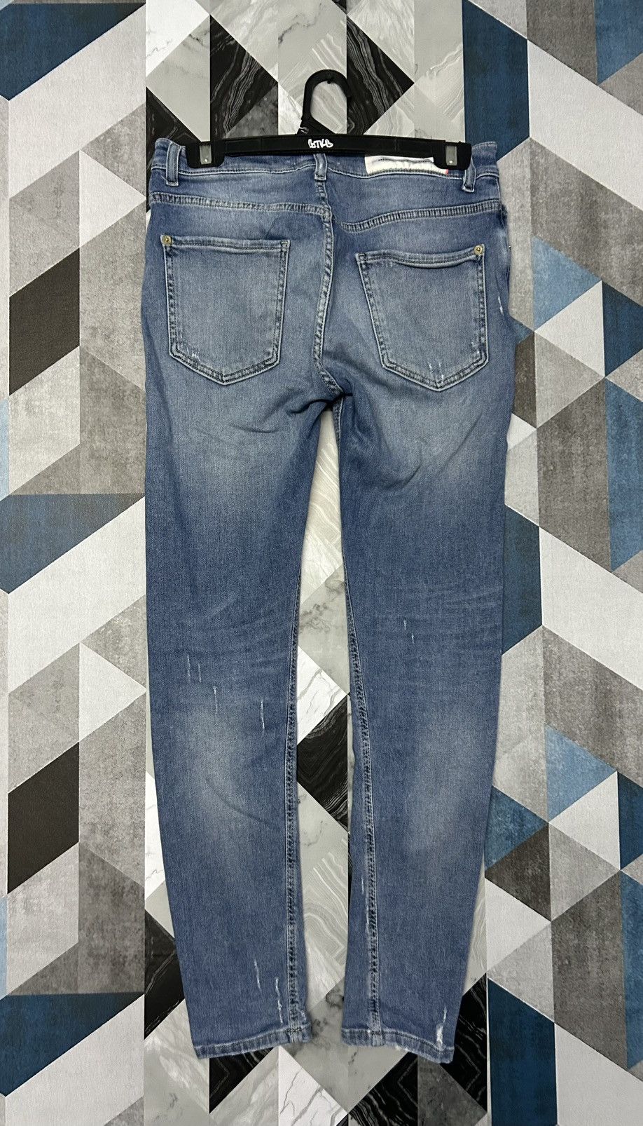 If Six Was Nine 🔥 Vintage PMDS Distressed Denim Size US 28 / EU 44 - 2 Thumbnail