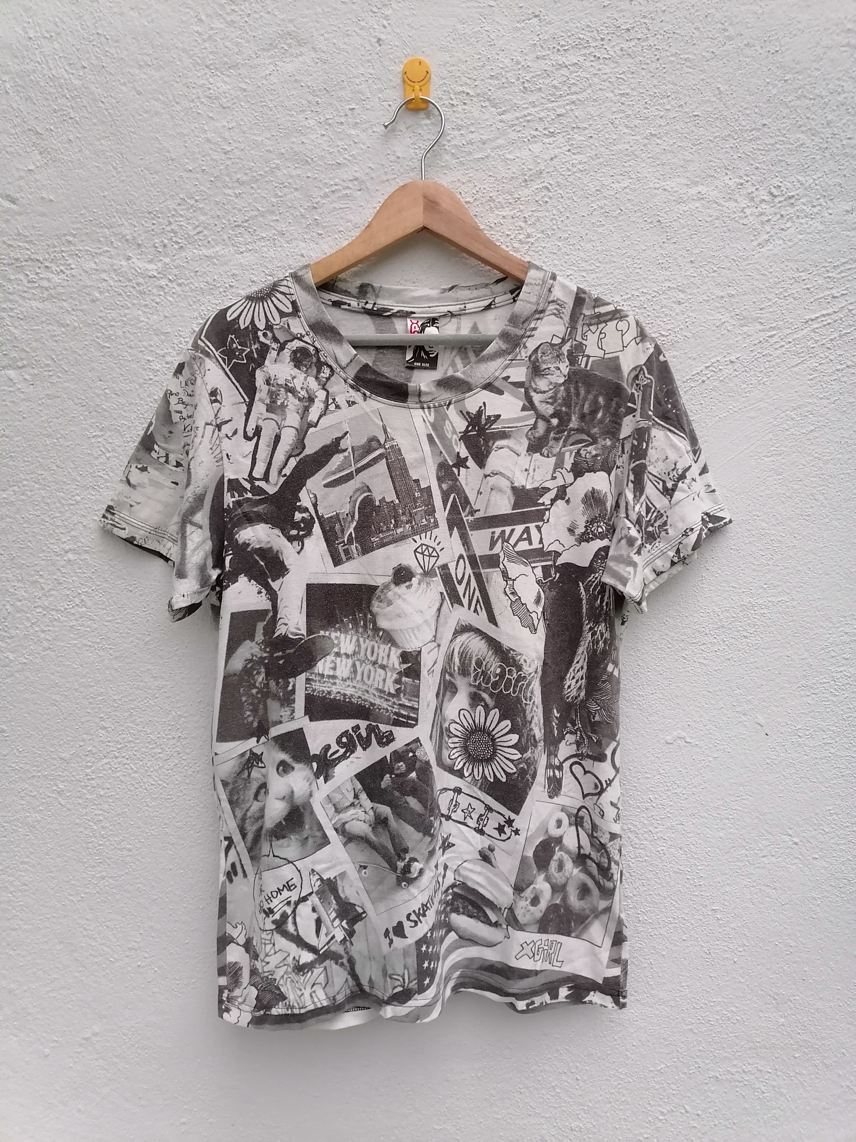 Vintage × Xlarge Over Print X-Girl Skate T-shirt Size US S / EU 44-46 / 1 - 1 Thumbnail