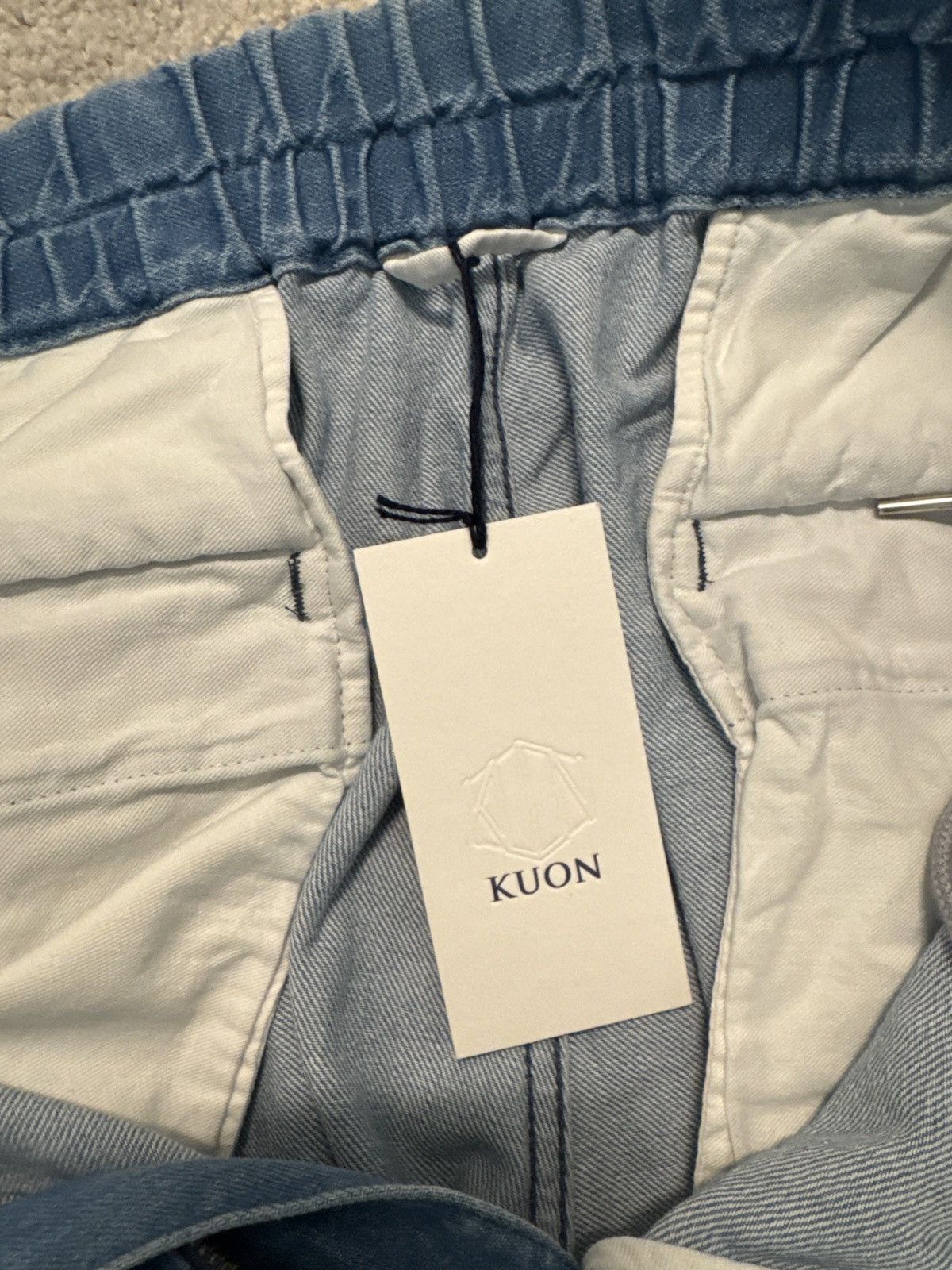 KUON Denim Cargo Trousers Size US 34 / EU 50 - 5 Thumbnail