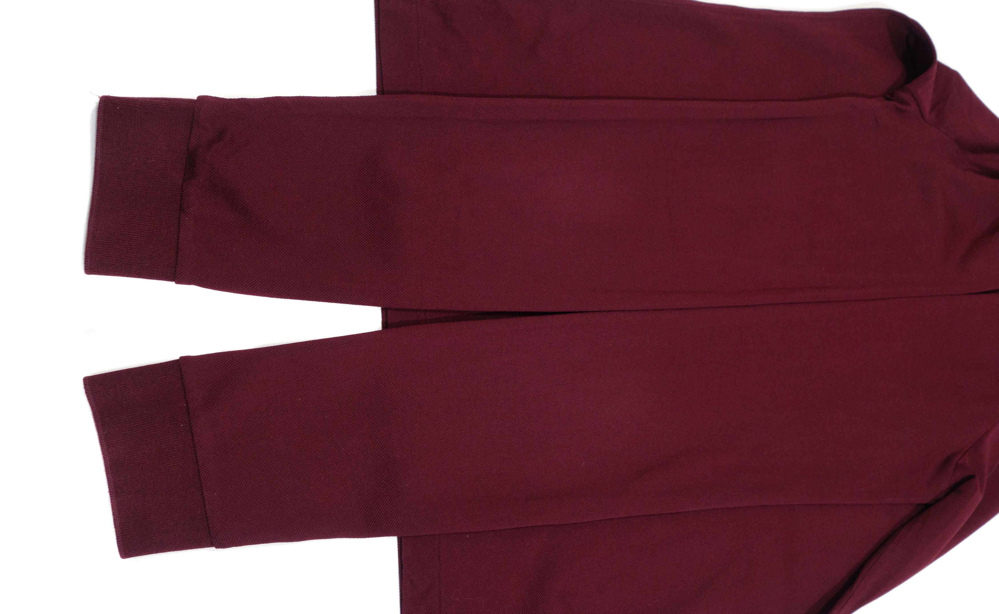 Burberry Brit Burgundy Long Sleeve Gold Patch Logo Pique Polo Shirt Size US S / EU 44-46 / 1 - 5 Thumbnail