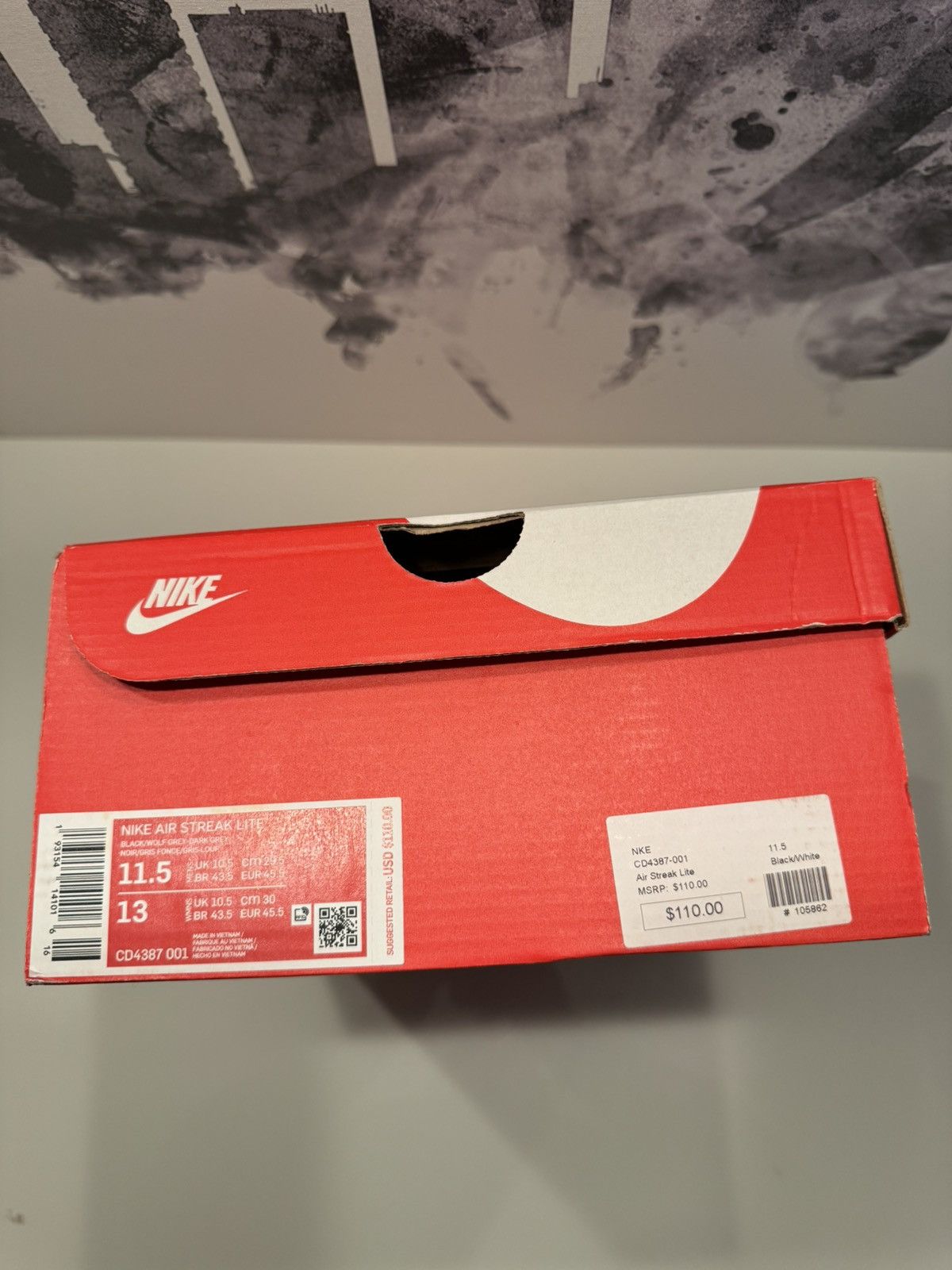 Nike Nike Air Streak Lite ‘Black Grey’ - Size 11.5 Size US 11.5 / EU 44-45 - 7 Thumbnail