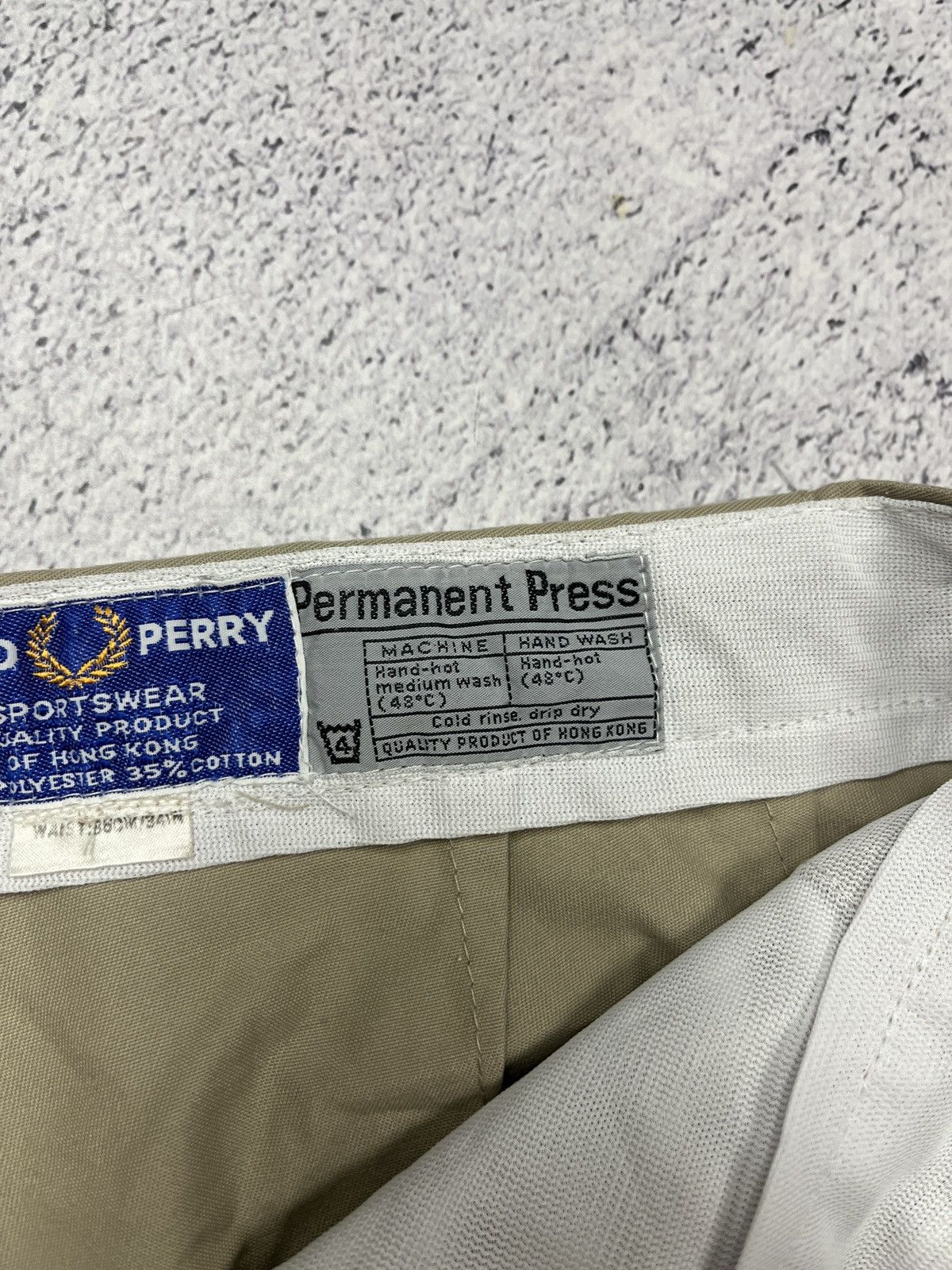 Fred Perry Vintage 80’s 90’s Fred Perry Casual Shorts Hong Kong Rare Size 34" / US 12 / IT 48 - 11 Thumbnail