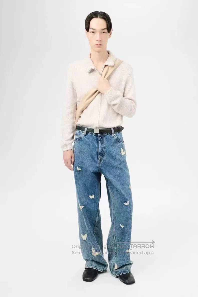 Our Legacy Our Legacy Butterfly Embroidered Denim Pants. Size US 29 - 3 Thumbnail