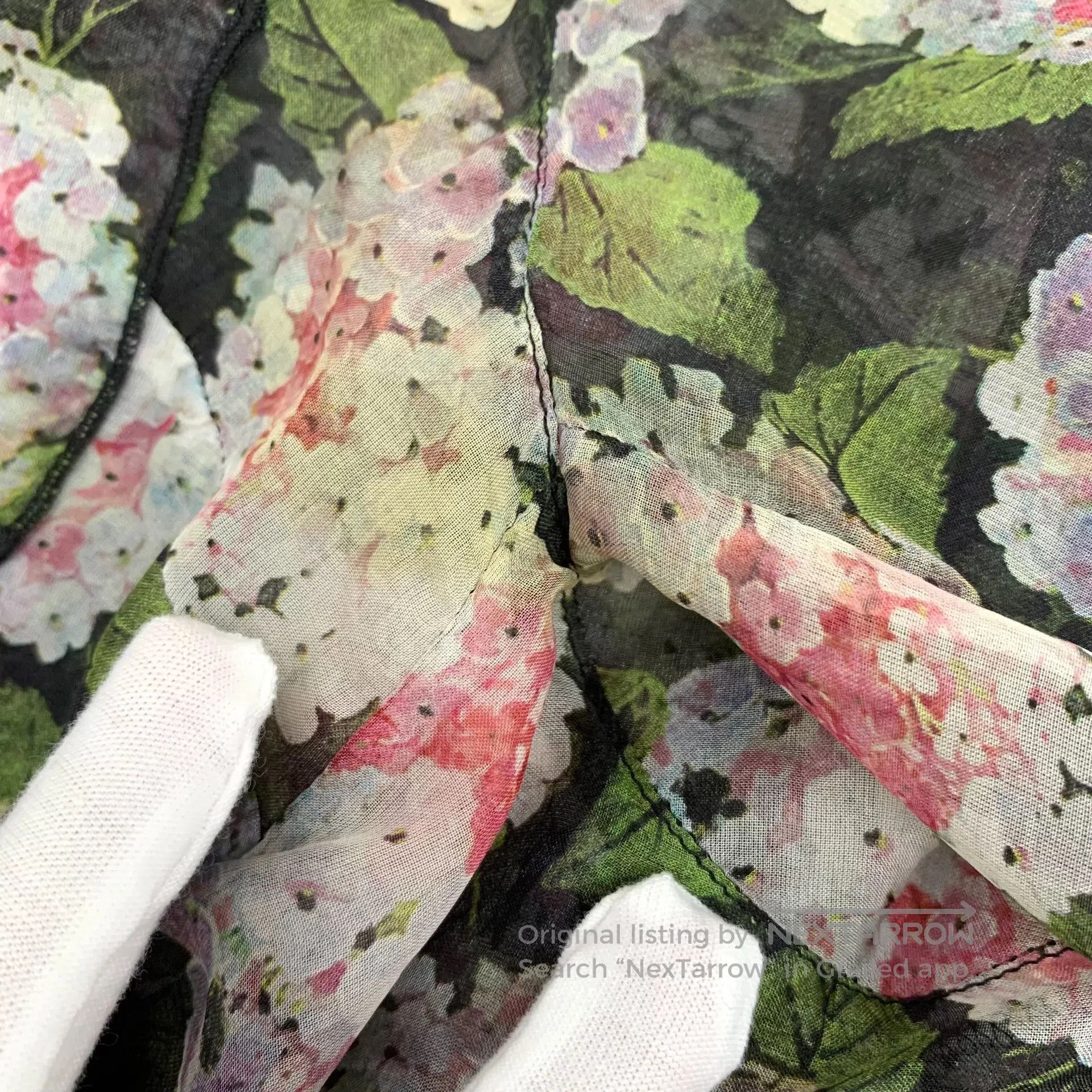 Dolce & Gabbana Dolce Gabbana Multicolor Floral Printed Silk Notched Lapel Size XS / US 0-2 / IT 36-38 - 9 Thumbnail