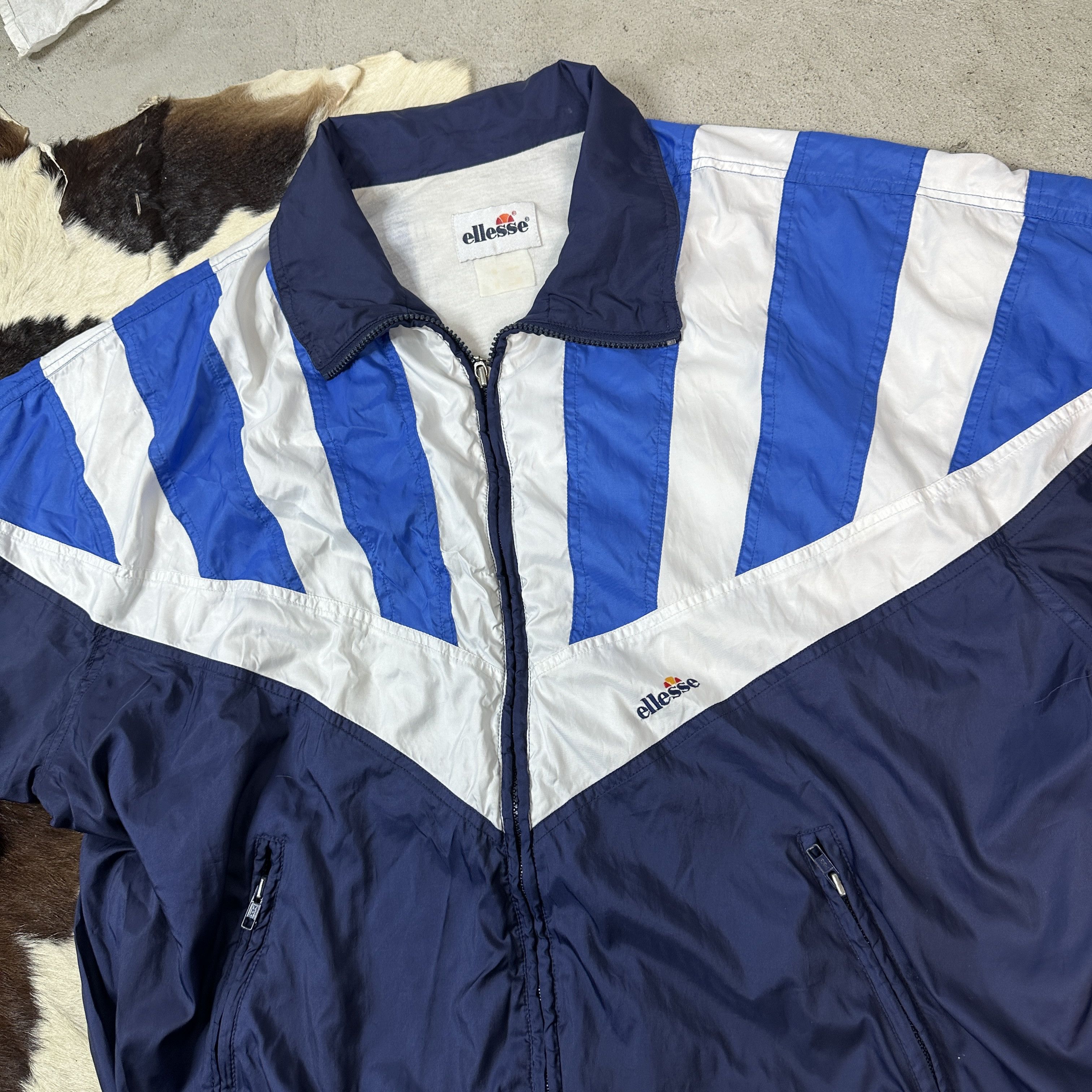 Ellesse × Vintage Vintage Ellesse 90s Windbreaker Jacket Size US XL / EU 56 / 4 - 4 Thumbnail