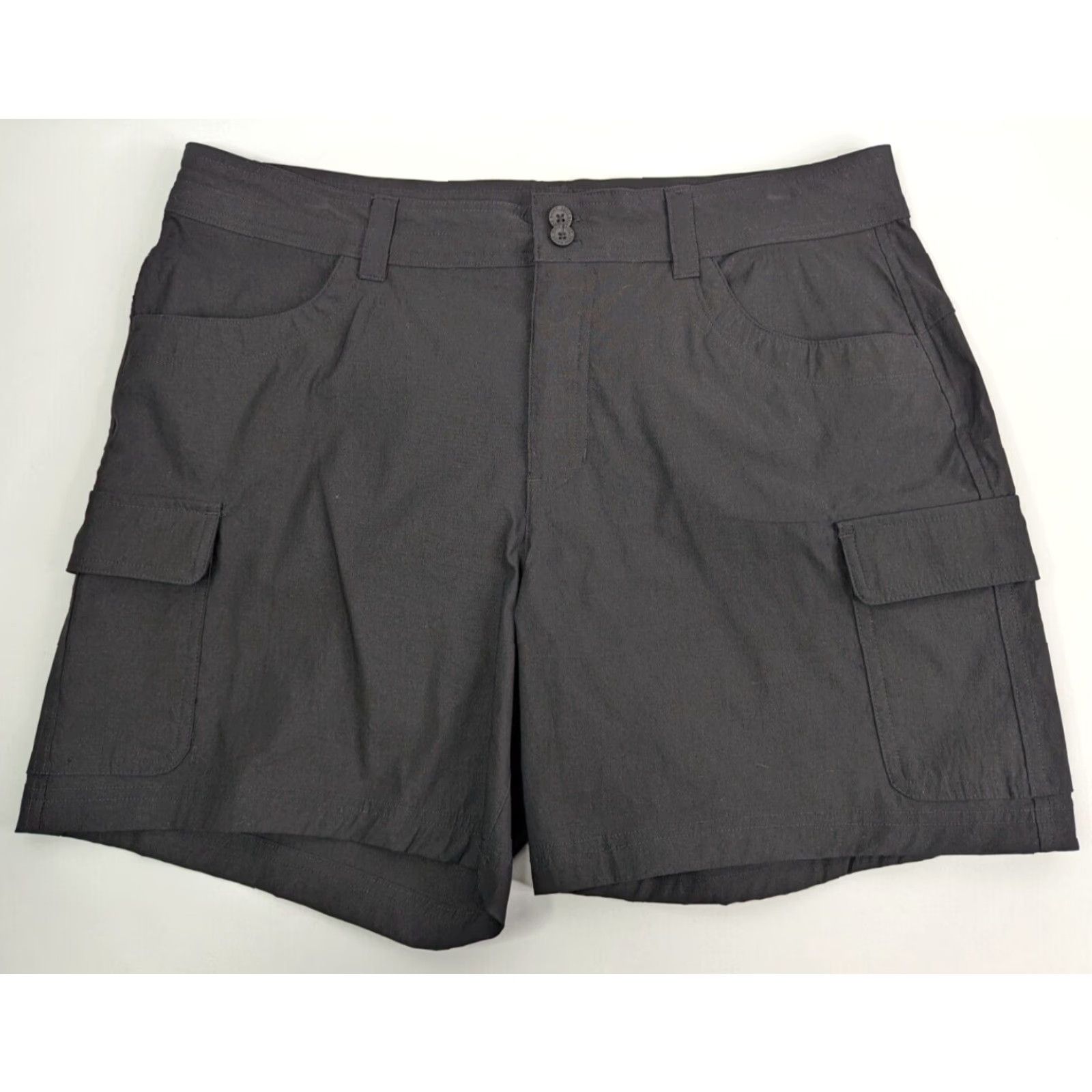 Eddie Bauer Eddie Bauer Shorts Women's 16 Black Cargo Summer Trail Stretch Size 38" / US 16 / IT 52 - 2 Thumbnail