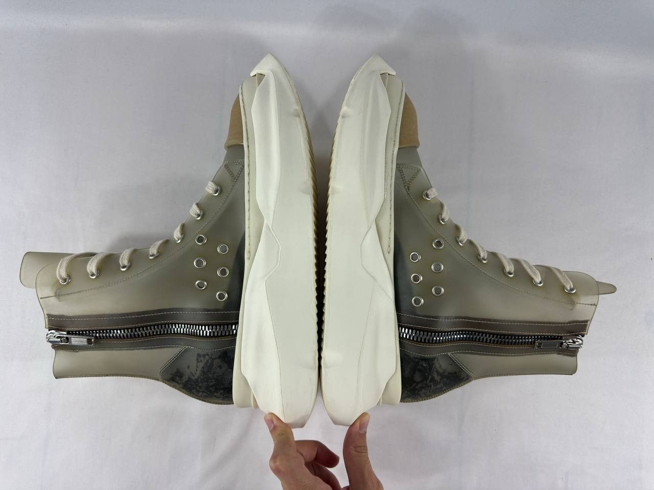 Rick Owens Drkshdw Rick Owens DRKSHDW Abstract High 'Transparent' Size US 8 / EU 41 - 10 Thumbnail