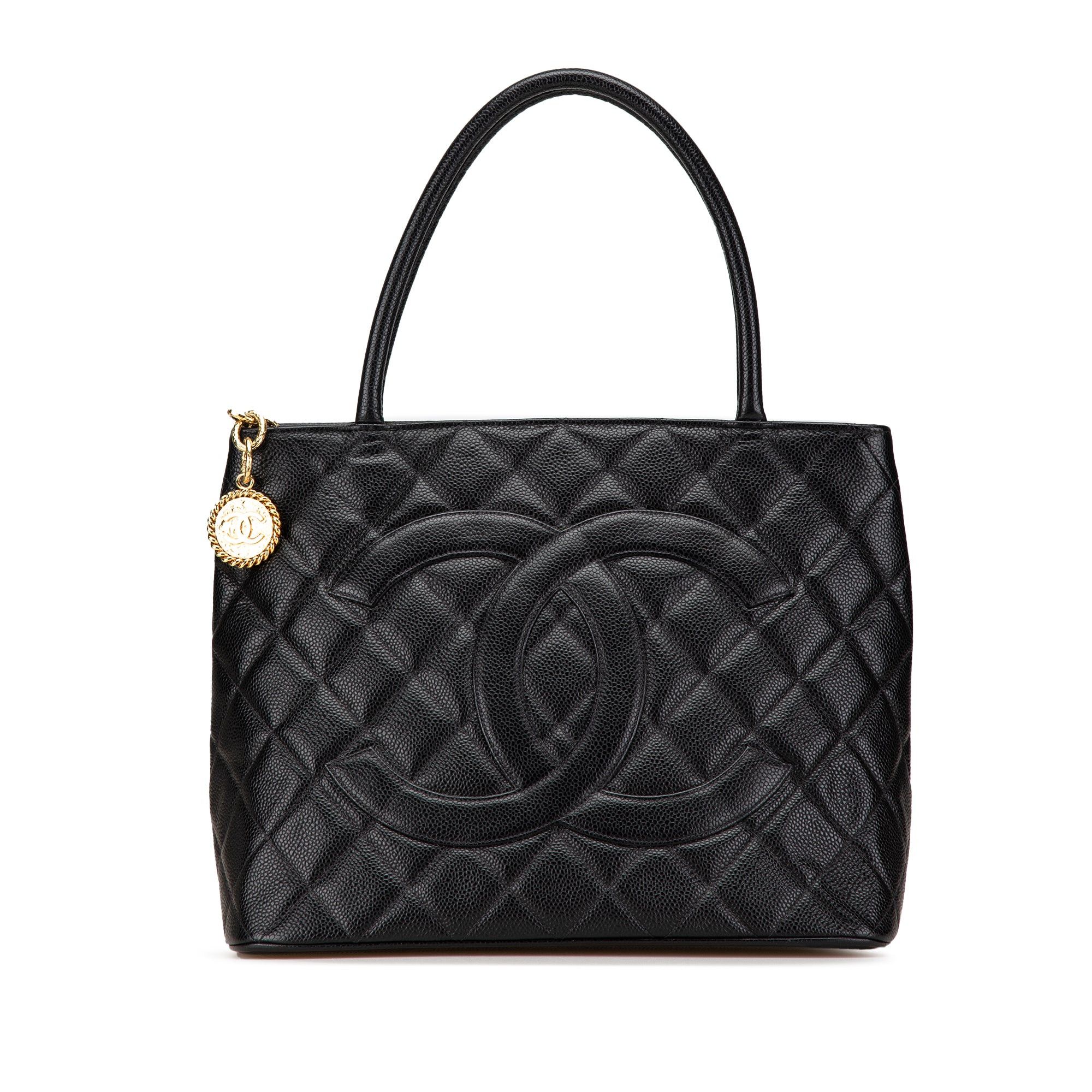 Chanel Chanel Caviar Medallion Tote Black Size ONE SIZE - 1 Thumbnail