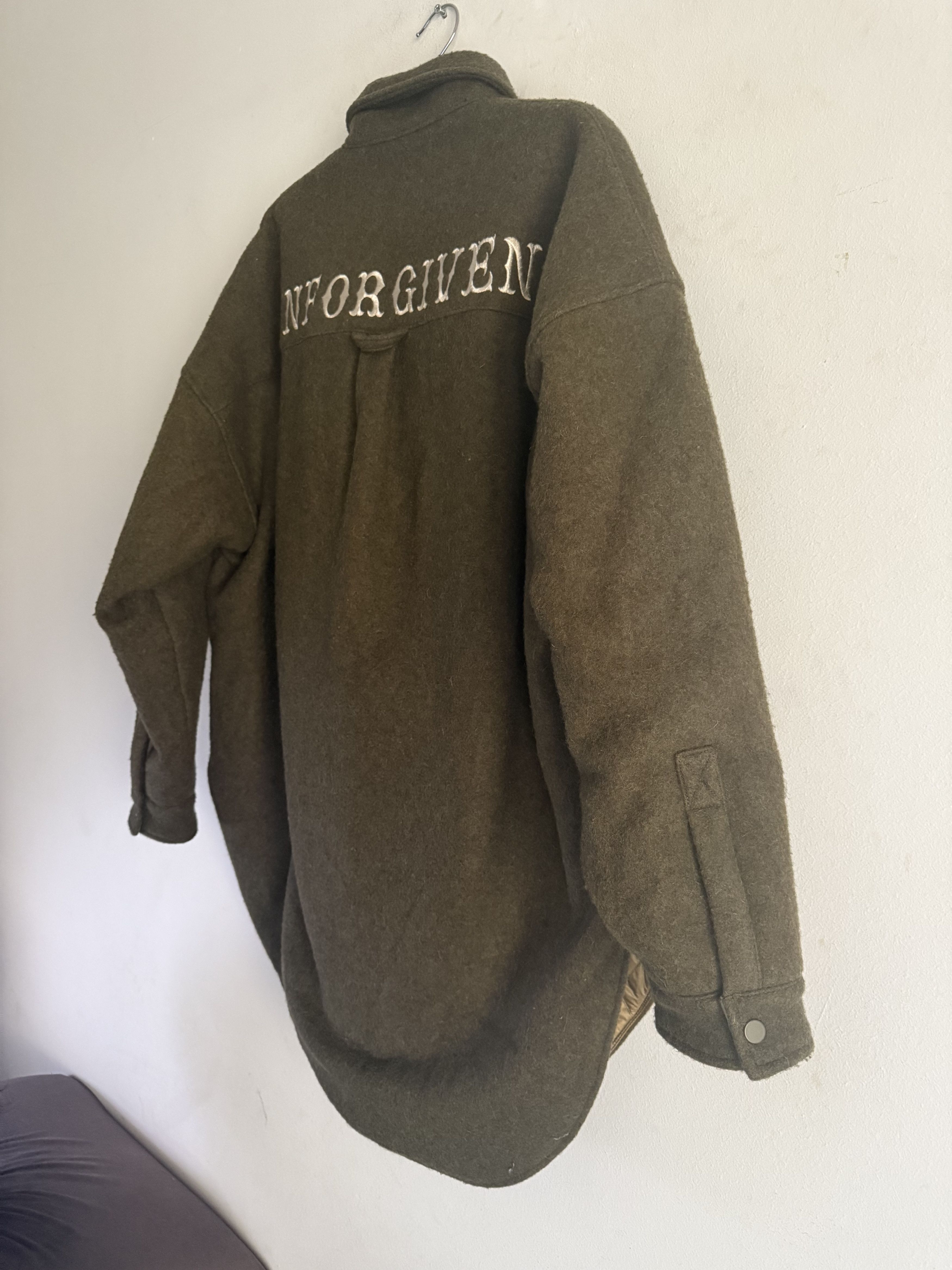 READYMADE Embroidered Boiled Wool Quilted Overshirt Size US M / EU 48-50 / 2 - 8 Thumbnail