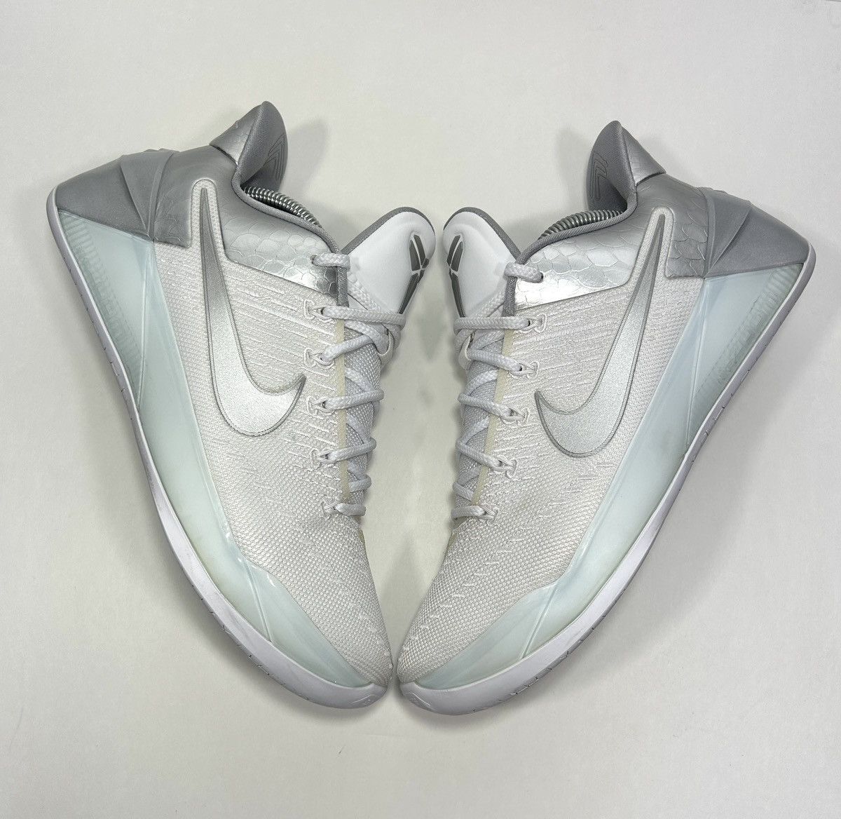 Nike Nike Kobe A.D. iD White/Silver Shoes Size: 10 M Size US 10 / EU 43 - 2 Thumbnail