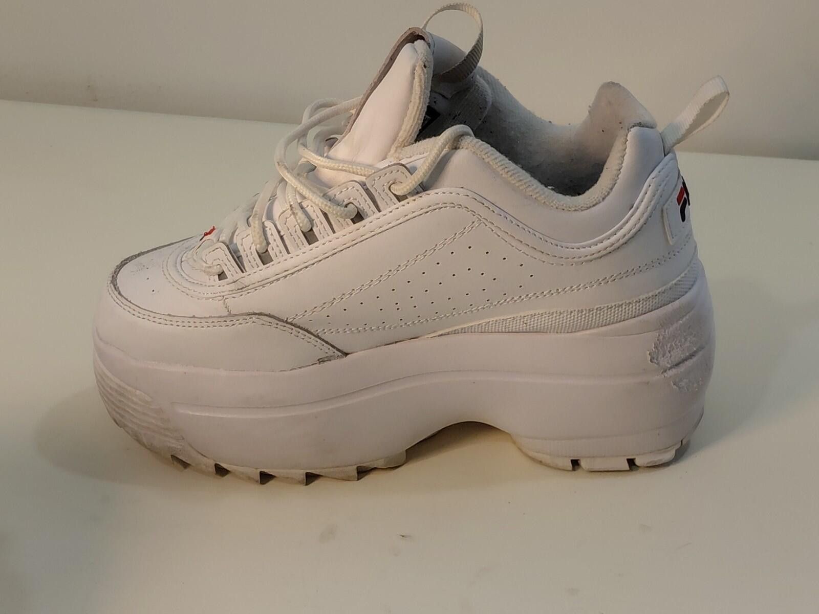 Fila Fila Women's Disruptor 2 Casual Shoes, White/Navy/Red, Size7 Size US 7 / IT 37 - 5 Thumbnail