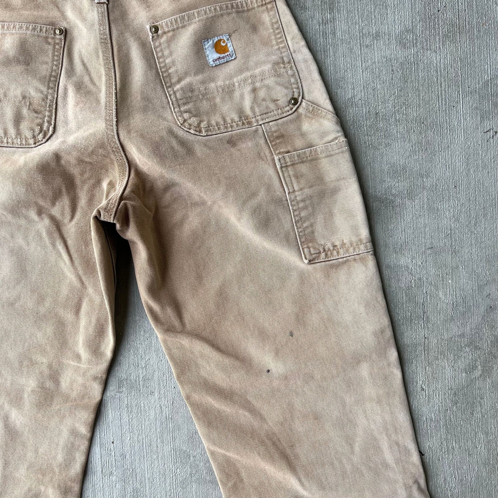 Carhartt × Vintage Carhartt faded brown double knee work wear carpenter pants Size US 29 - 11 Thumbnail