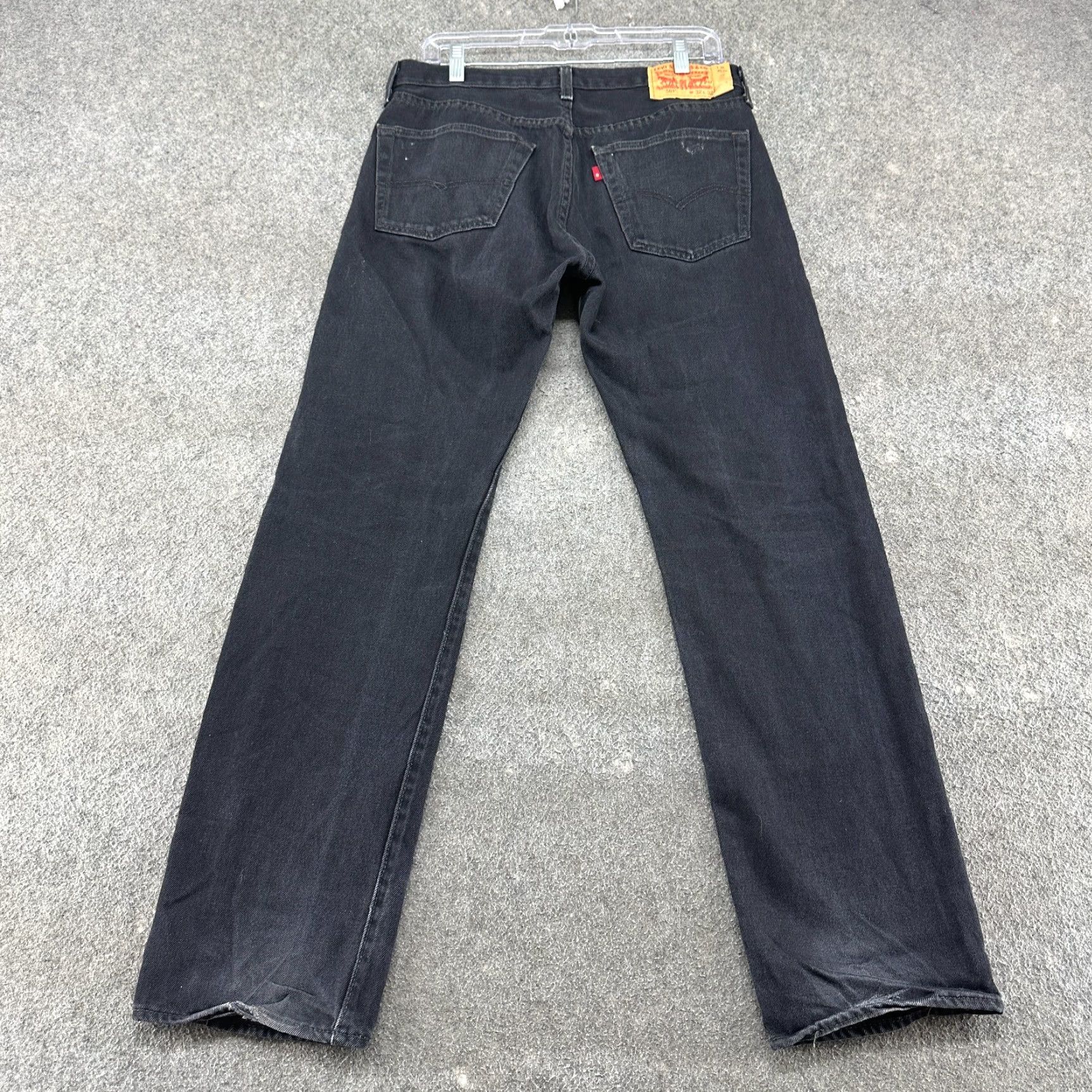Levi's Levi's 501 Jeans Men Regular Black Distressed Straight Leg 32x32 Size US 32 / EU 48 - 4 Thumbnail