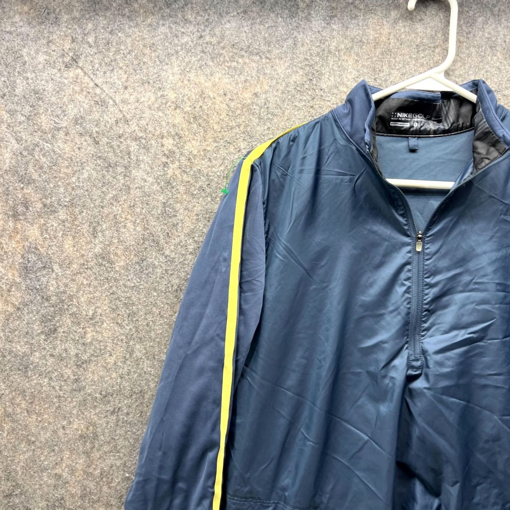 Nike Nike Jacket Men Large Adult Blue Half Zip Polyester Golf Bomber Swoosh Track Vtg Size US L / EU 52-54 / 3 - 6 Thumbnail