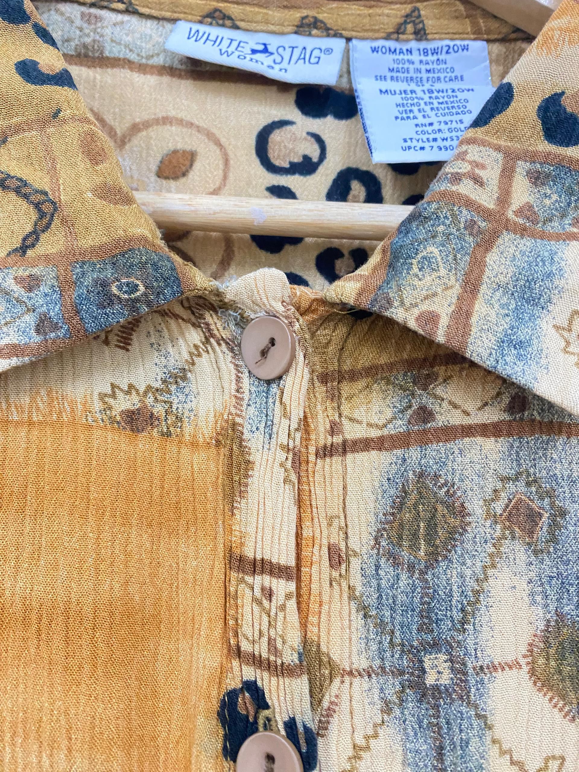 Sun Surf vtg 80s 100% Rayon Hawaiian Shirt leopard designRARE Size XL / US 12-14 / IT 48-50 - 6 Thumbnail