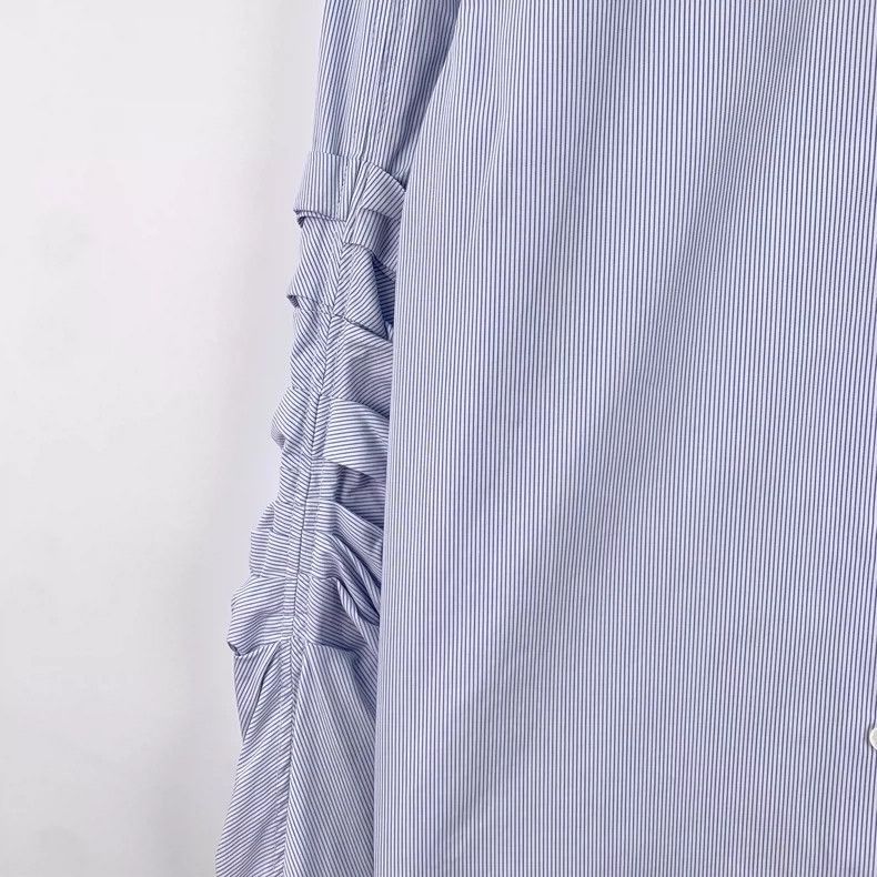 Celine Celine Light Blue Striped Long Sleeve Shirt Size XXS / US 00 / IT 34 - 4 Thumbnail
