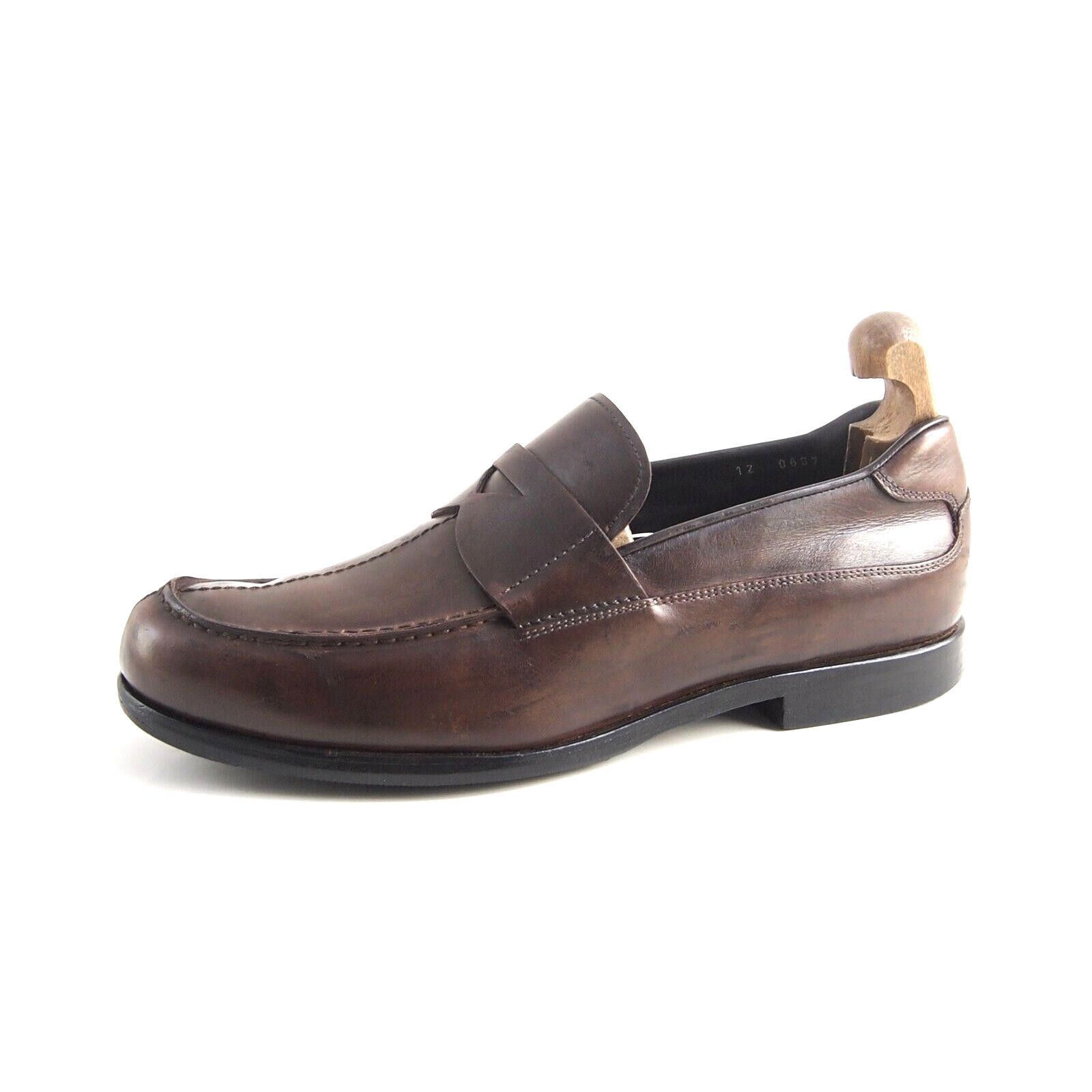 Prada Prada Penny Loafers 120697 Brown Leather EU 43 E US 10 Size US 10 / EU 43 - 1 Thumbnail