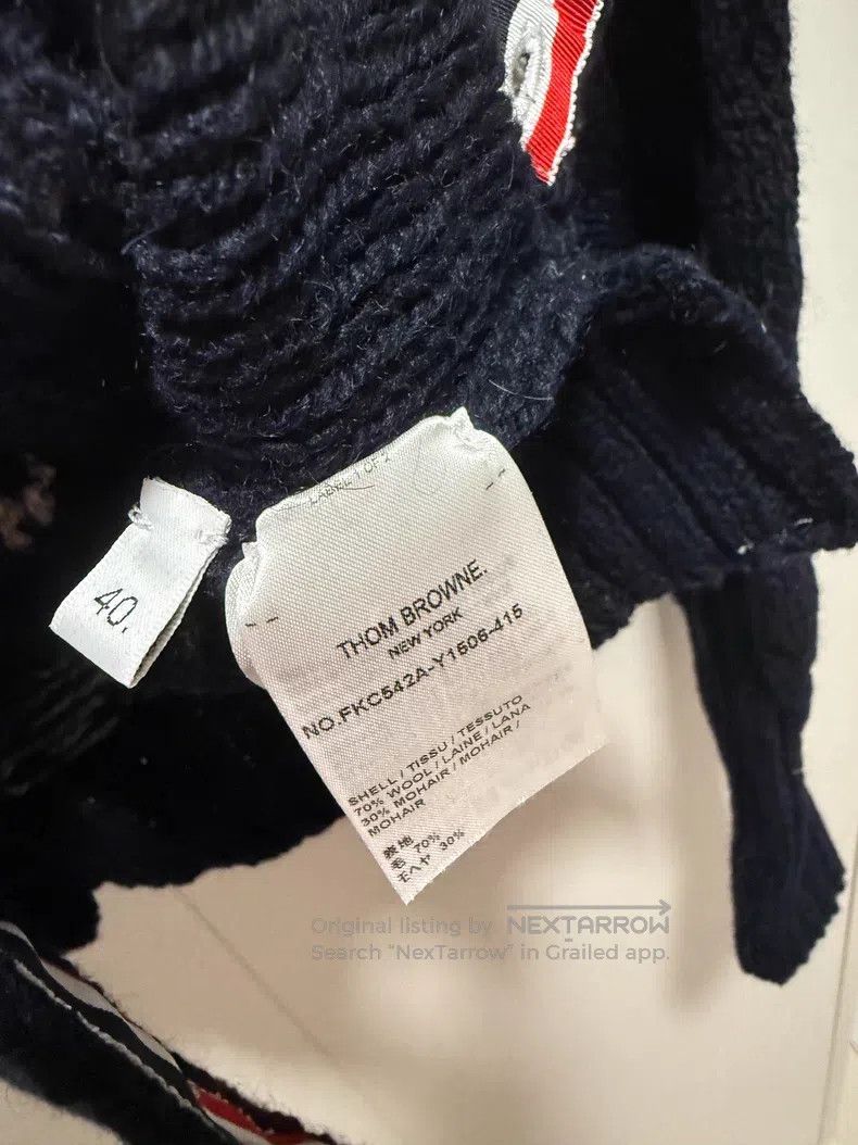 Thom Browne Thom Browne Dog Cardigan, Navy Blue Size US XXS / EU 40 - 4 Thumbnail