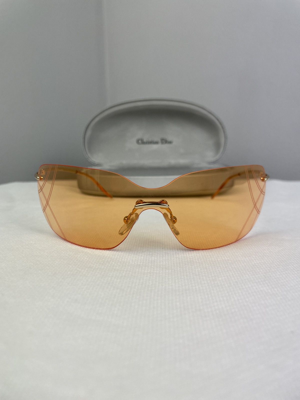 Christian Dior Monsieur Vintage Y2K Christian Dior Bowling Sunglasses With Case Size ONE SIZE - 4 Thumbnail