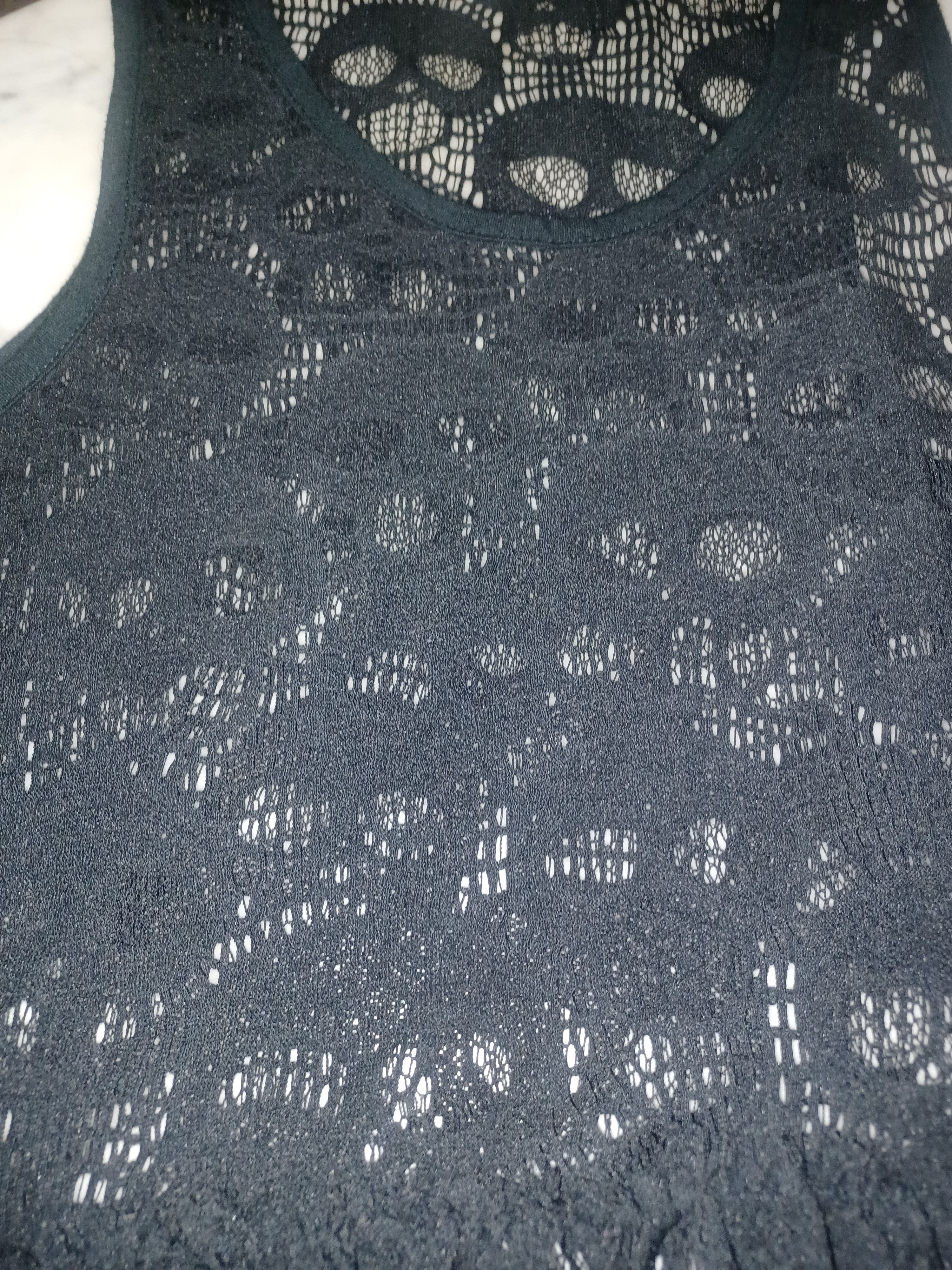 Other Love By Design Women's Top Lacey Skulls Large Black Size L / US 10 / IT 46 - 3 Thumbnail