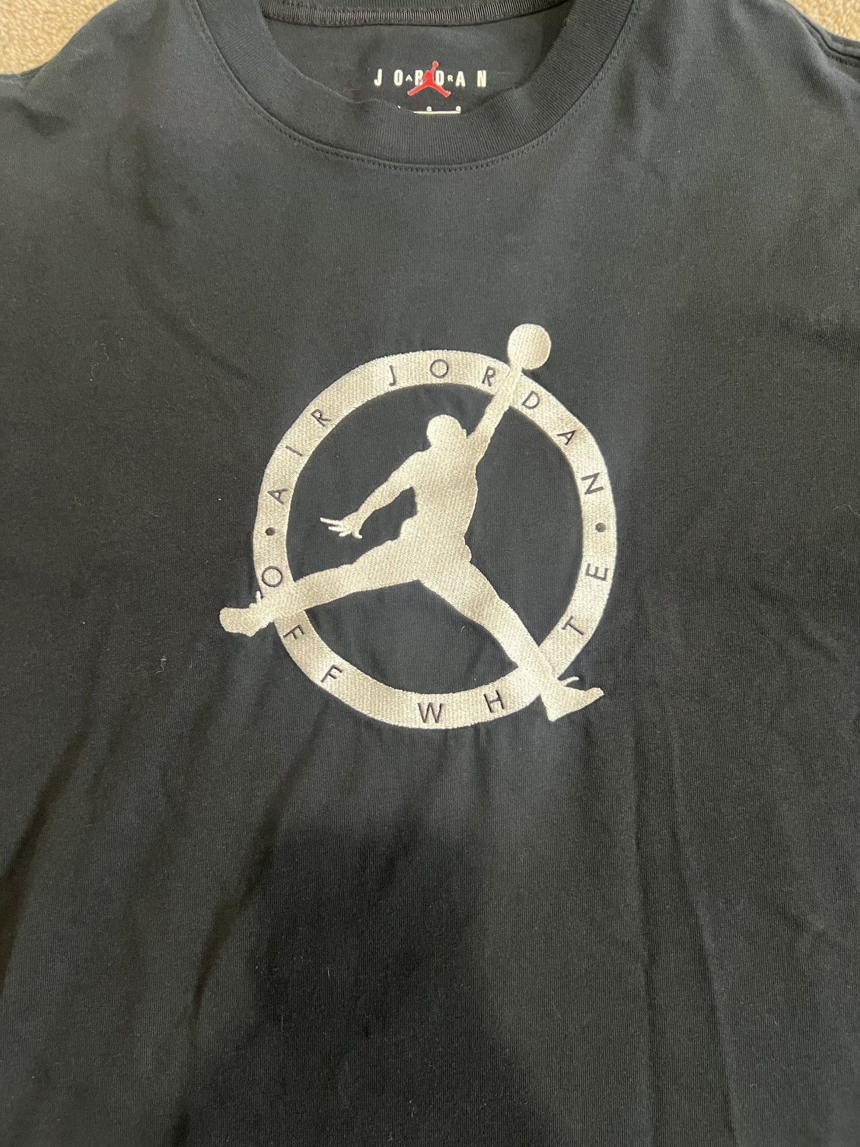 Jordan Brand × Off-White OFF-WHITE X Air Jordan Tee Black Mens Size Large Size US L / EU 52-54 / 3 - 4 Thumbnail