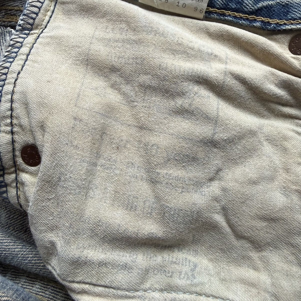 Levi's Vintage Clothing Levis E 503 B-XX 1996 Distressed Selvedge 1970 Aging Denim Size US 32 / EU 48 - 13 Thumbnail