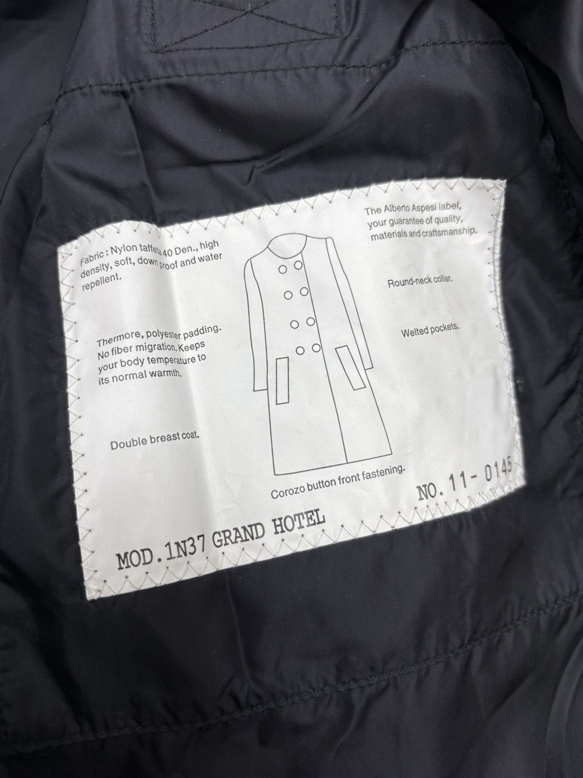 Aspesi Womens jacket Aspesi Size M Color Black Size M / US 6-8 / IT 42-44 - 12 Thumbnail