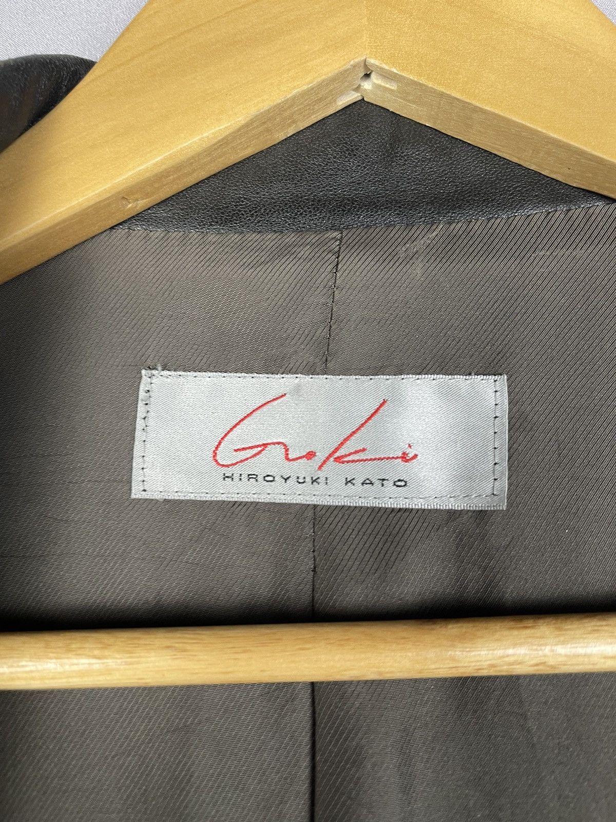 Leather Vintage HIROYUKI KATO Double Breasted Leather Jacket Size US L / EU 52-54 / 3 - 13 Thumbnail