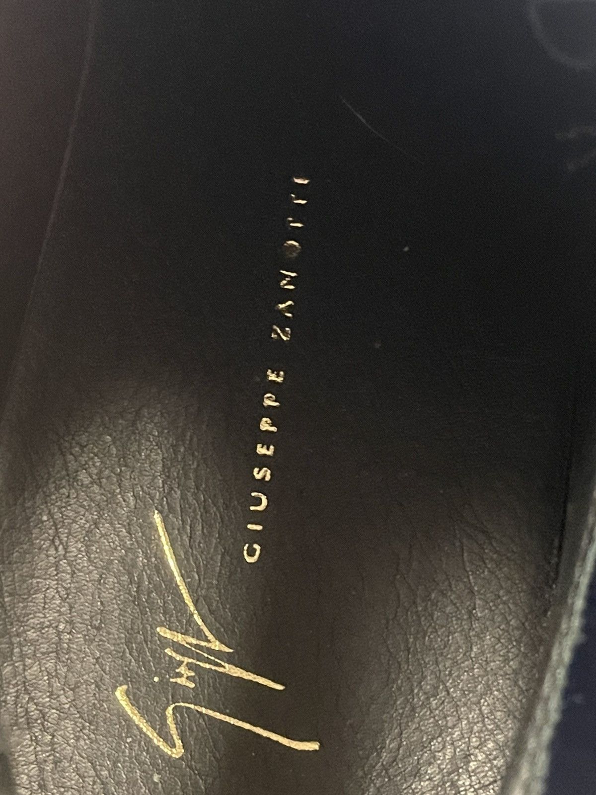Giuseppe Zanotti Size 12 - Giuseppe Zanotti Men’s Frankie" Blue Velvet Black Size US 12 / EU 45 - 12 Thumbnail