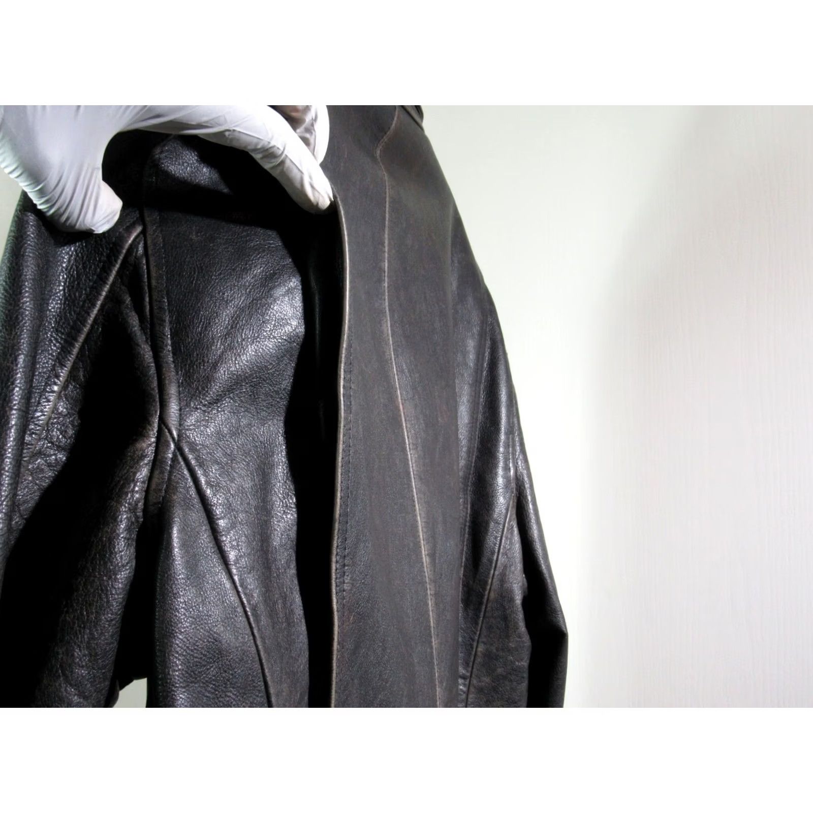 Polo Ralph Lauren Vintage Polo by Ralph Lauren Distressed Leather Blazer Jacket - XLARGE Size US XL / EU 56 / 4 - 6 Thumbnail