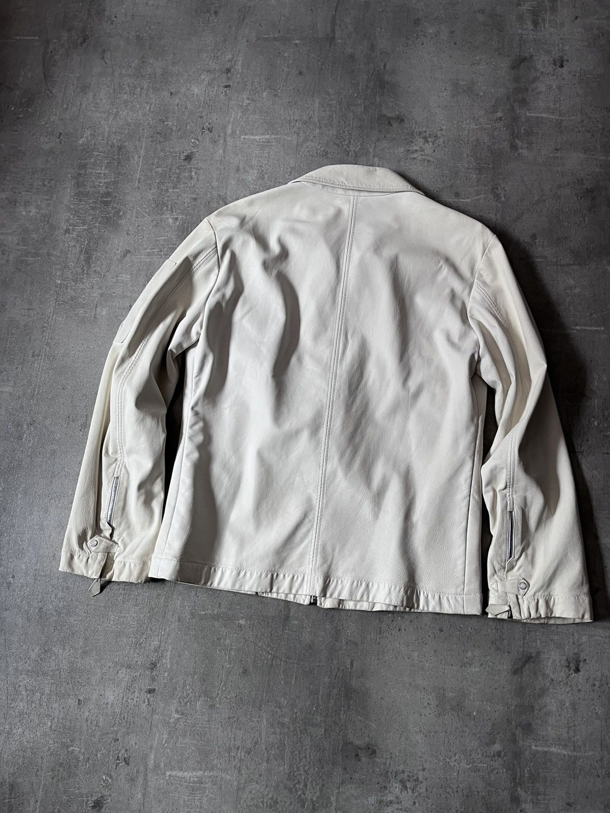 Hermes Hermes white leather jacket very light Size US L / EU 52-54 / 3 - 14 Thumbnail