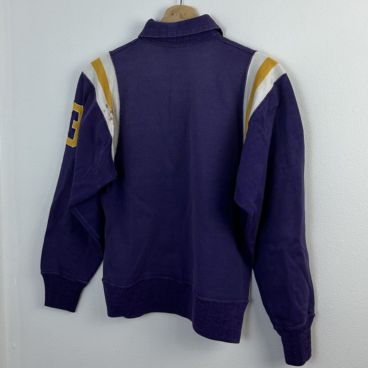 Vintage Vintage 1960s Sweatshirt M Purple 1/4 Zip Size US M / EU 48-50 / 2 - 6 Thumbnail