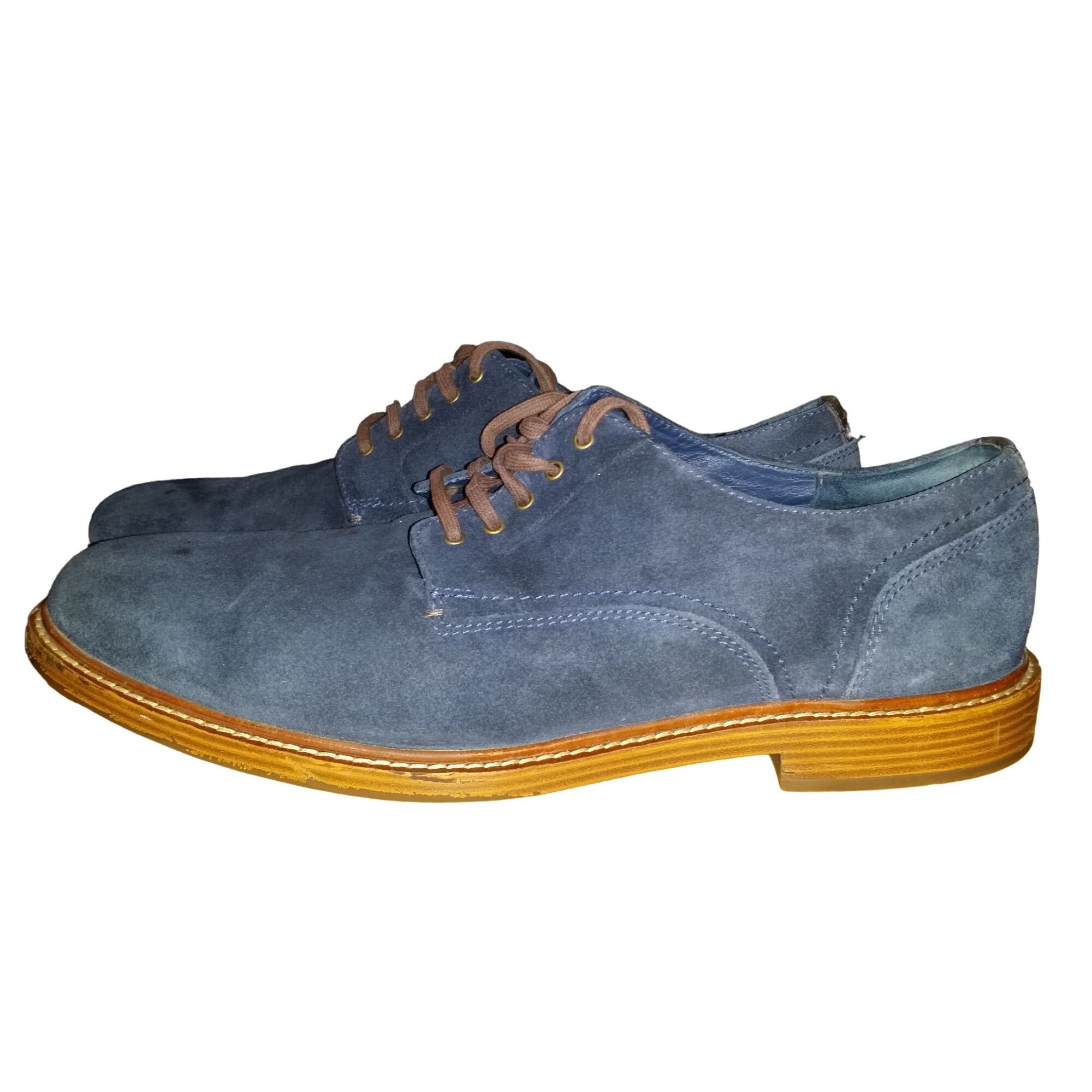 Cole Haan Cole Haan Grand 0S Oxford Shoes Men Sz 13 M Lace Up Blue Sue Size US 13 / EU 46 - 10 Thumbnail
