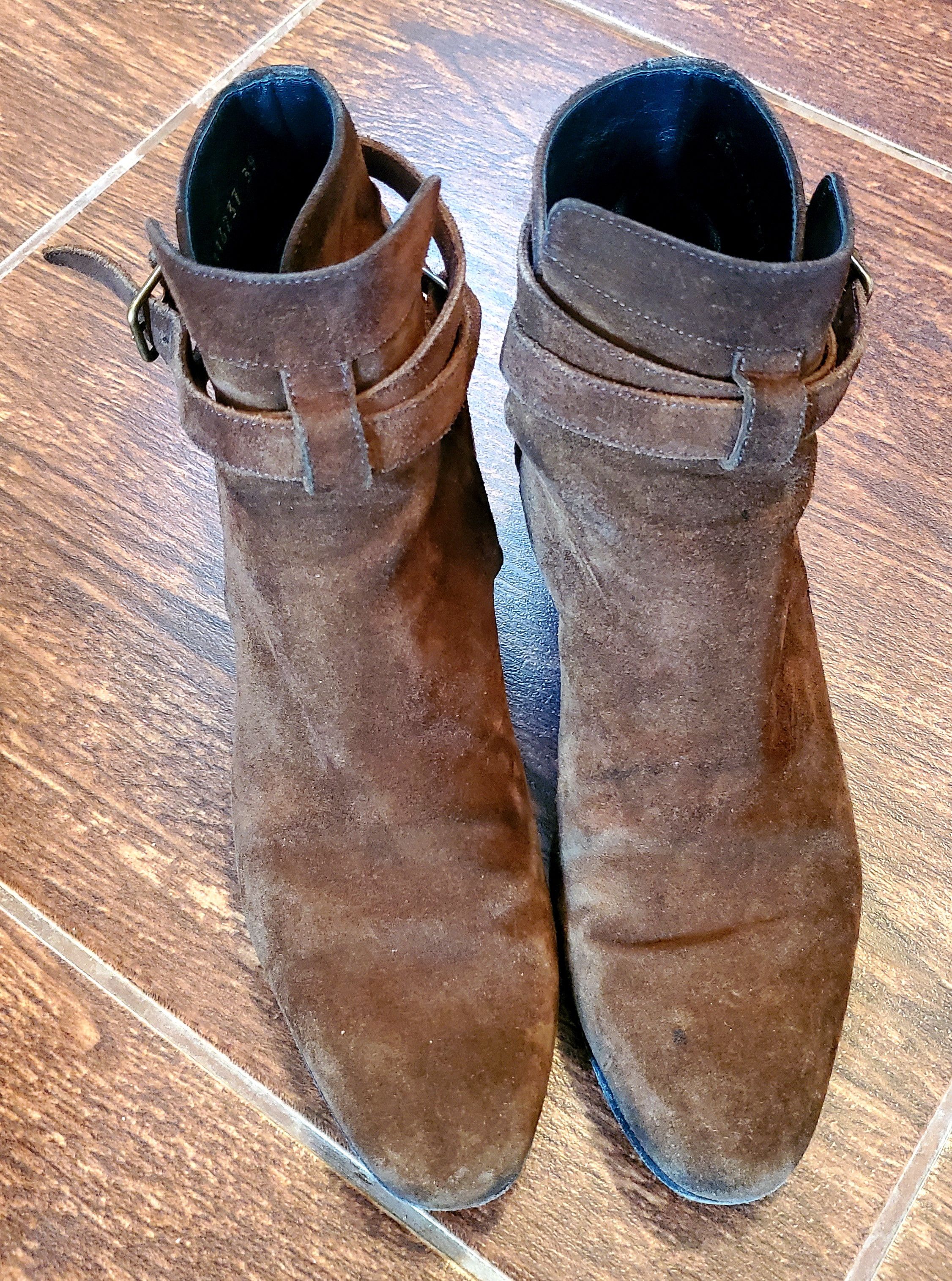 Saint Laurent Paris Saint Laurent Saint Laurent Jodhpur Boot/Bootie Suede 39 Size US 9 / IT 39 - 5 Thumbnail